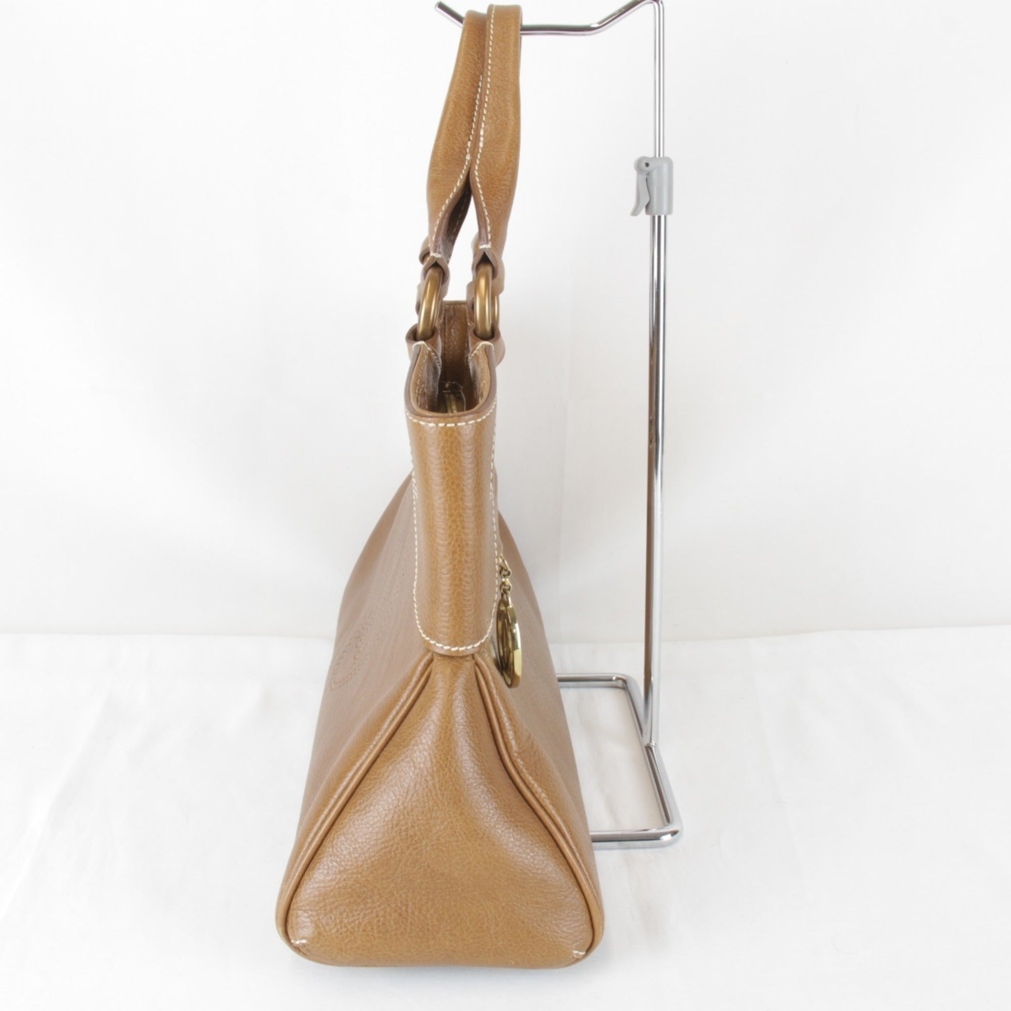 Cartier Marcello Camel Leather Handbag (Pre-Owned)