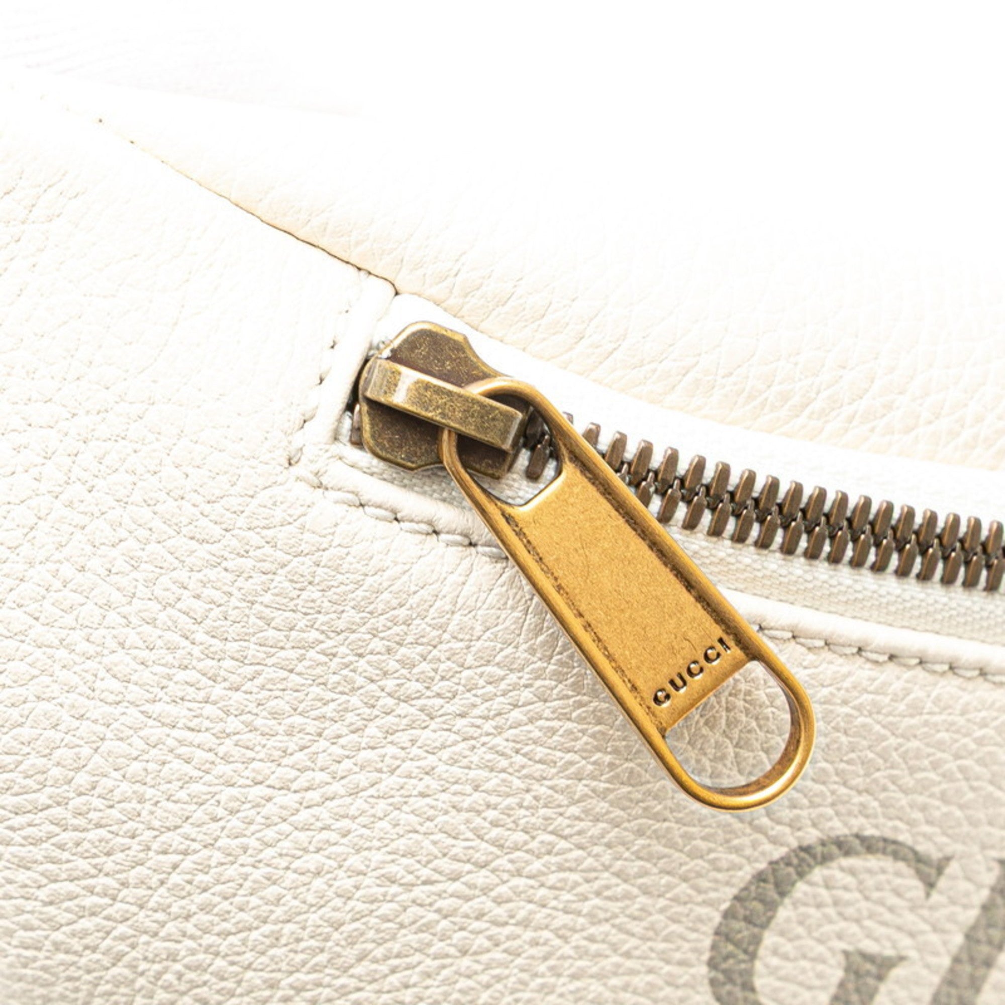Gucci Multi-Color White Leather Fanny Pack (Pre-Owned)