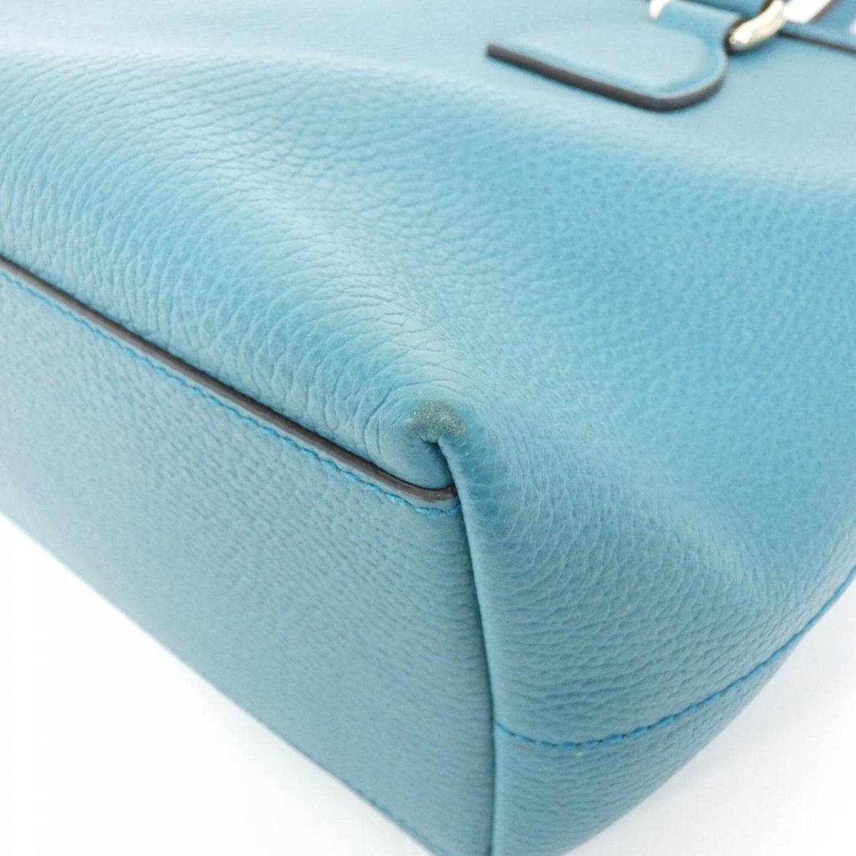 Gucci Light Blue Leather Handbag (Pre-Owned)