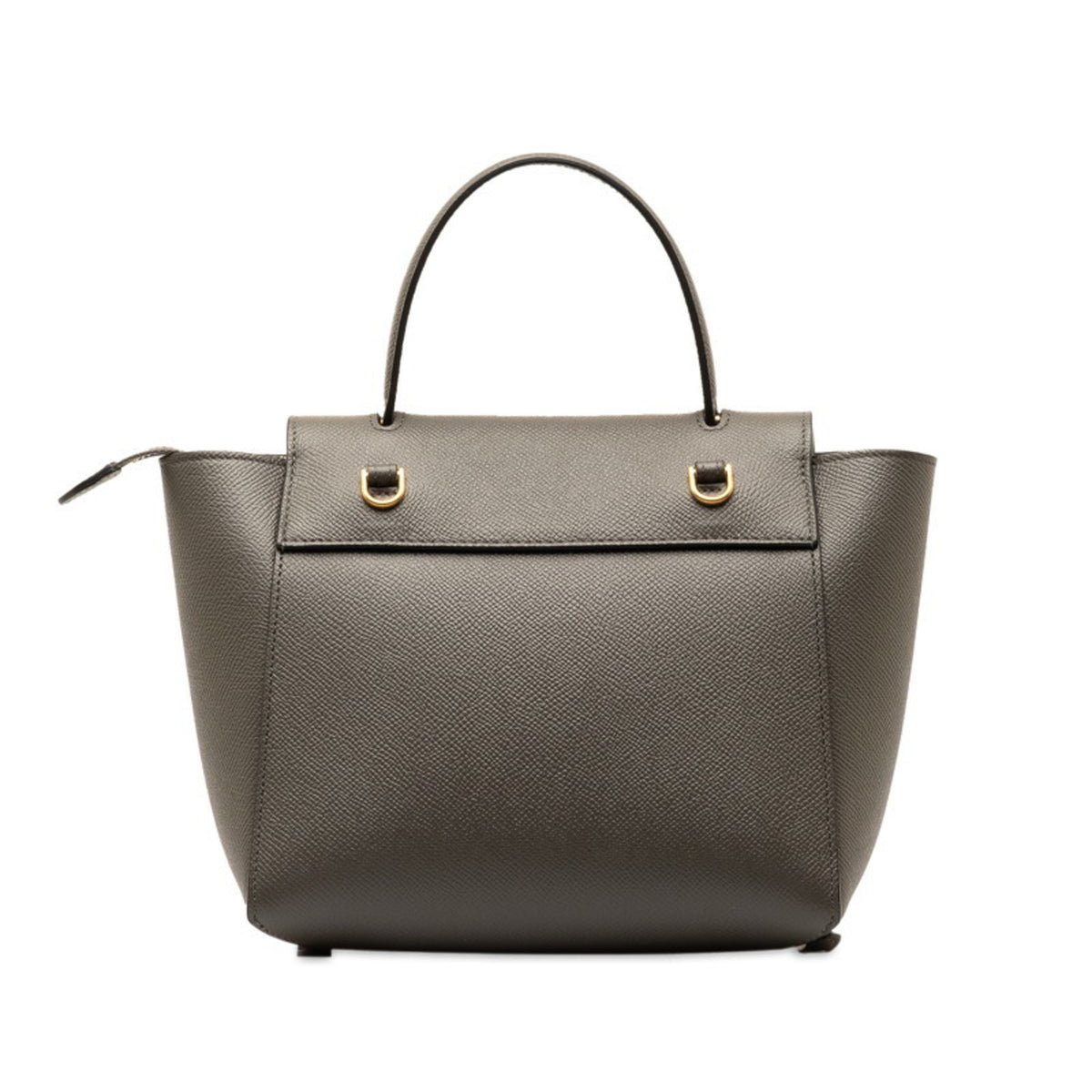 Celine Gray Leather Handbag Shoulder Bag (Pre-Owned)