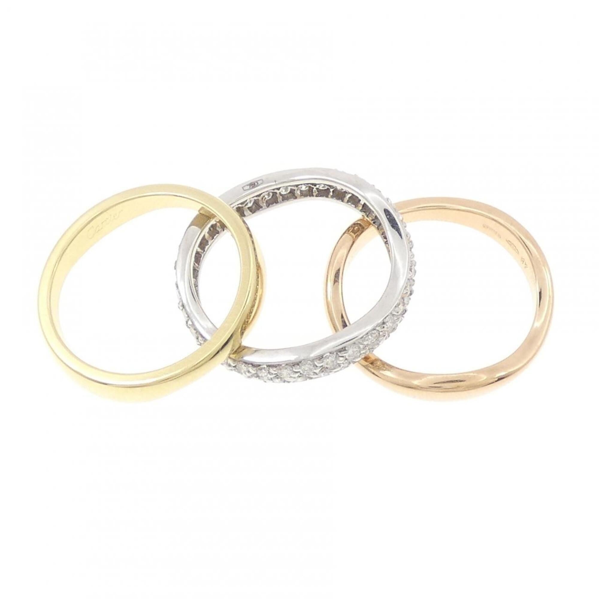 Cartier Yellow Gold (18K) Pink Gold (18K) White Gold (18K) Band Ring (Pre-Owned)