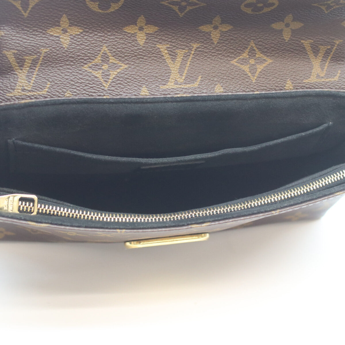 Louis Vuitton Black Brown Monogram Shoulder Bag (Pre-Owned)
