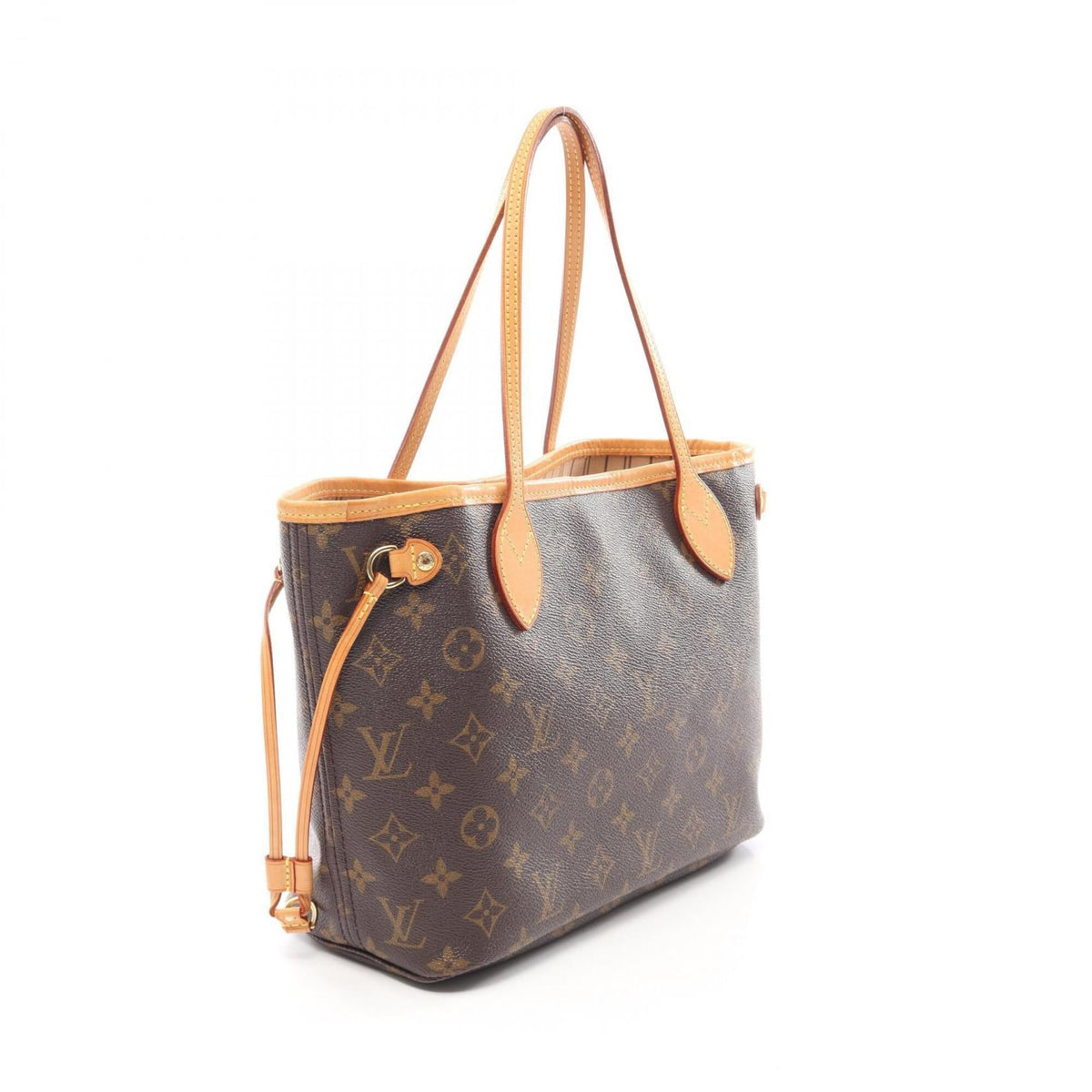 Louis Vuitton Brown Pvc Coated Canvas Leather Handbag Tote Bag (Pre-Owned)