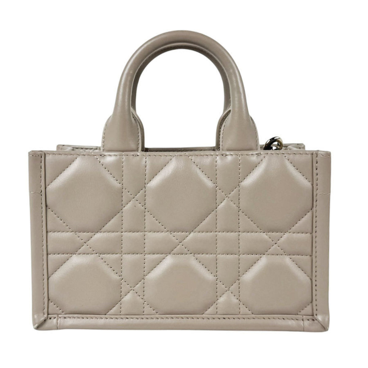 Christian Dior Beige Leather Handbag Shoulder Bag (Pre-Owned)