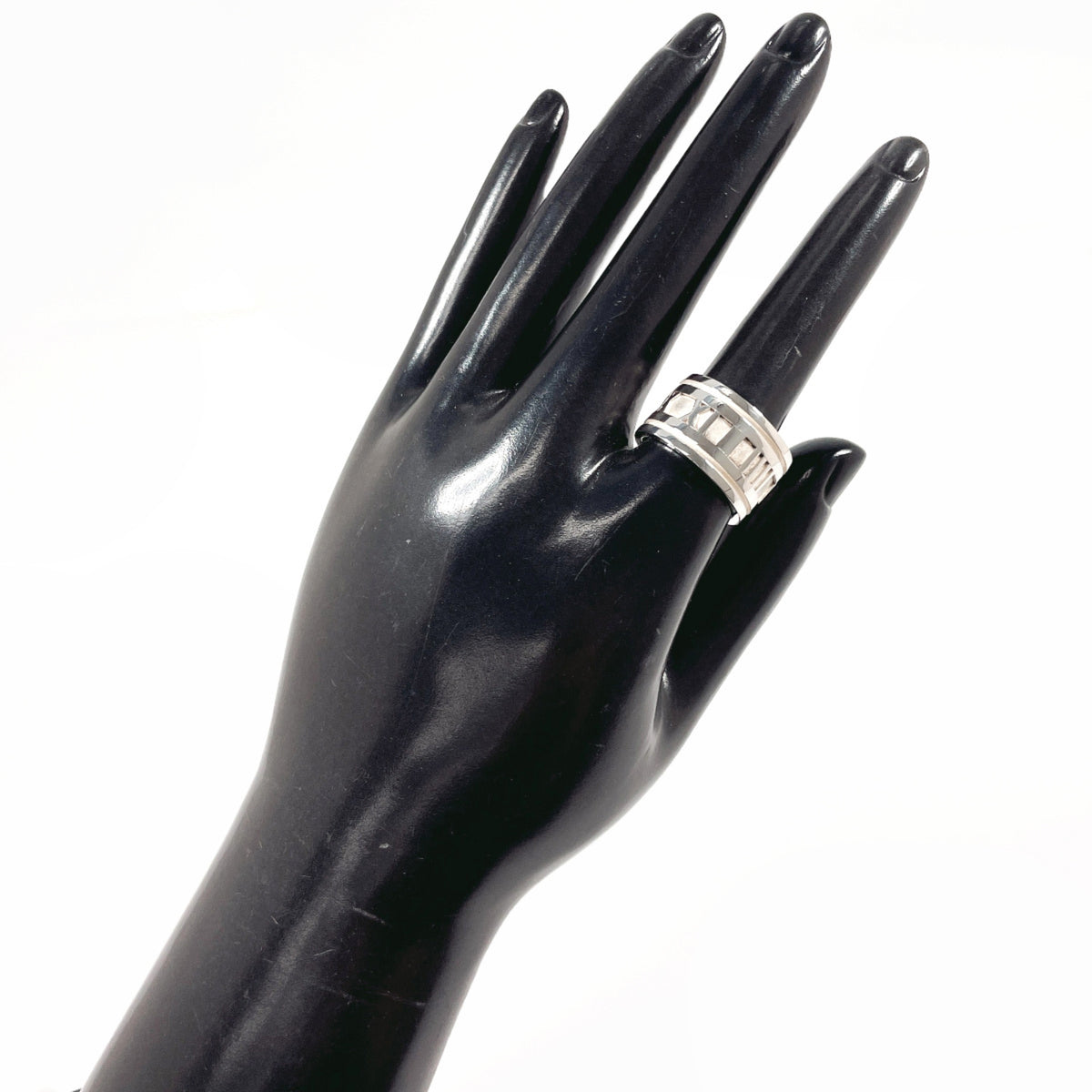 Tiffany Atlas Silver Silver 925 Band Ring (Pre-Owned)