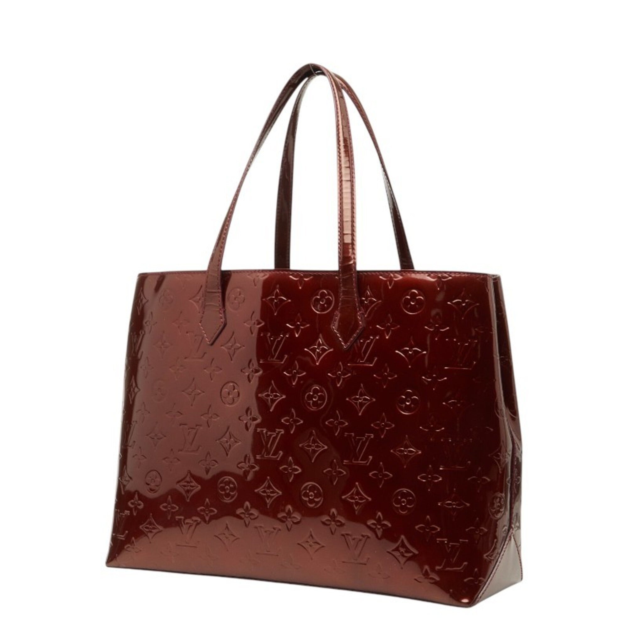 Louis Vuitton Rouge Fauviste Patent Leather Handbag Tote Bag (Pre-Owned)