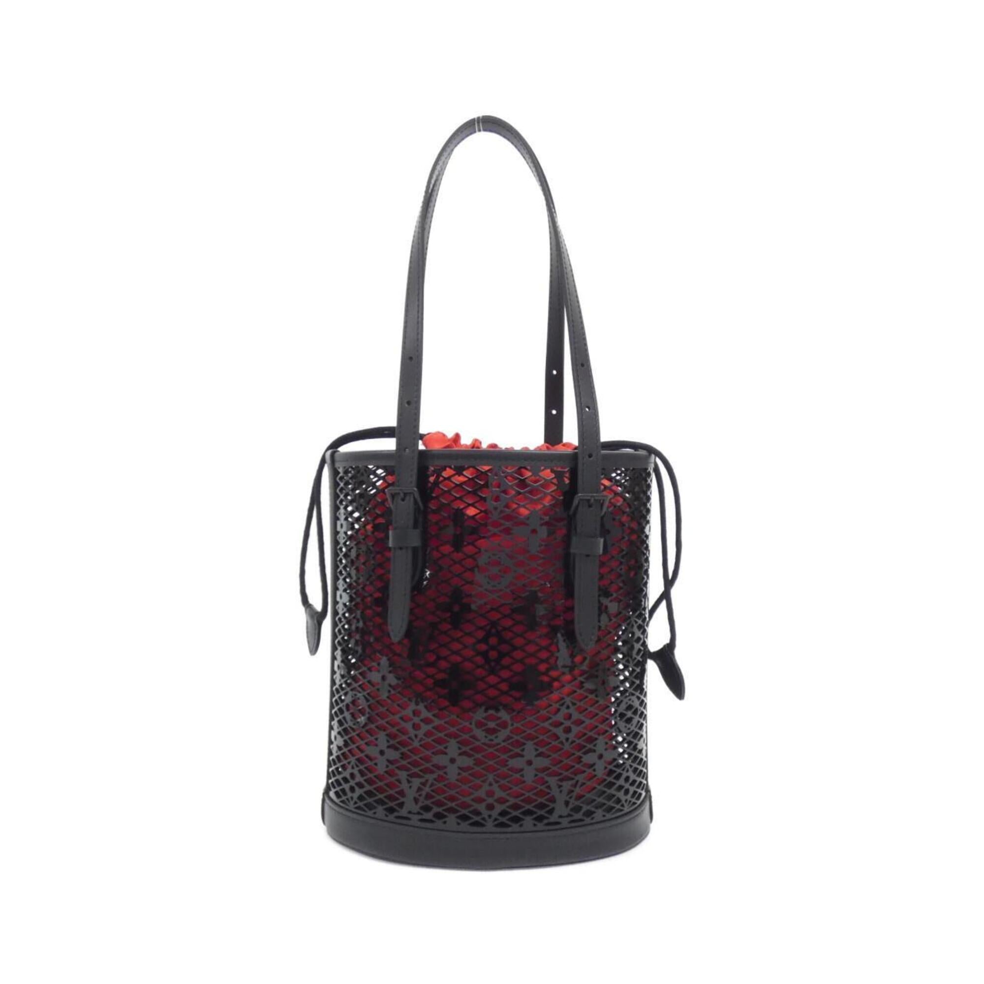 Louis Vuitton Black Leather Pouch Shoulder Bag (Pre-Owned)