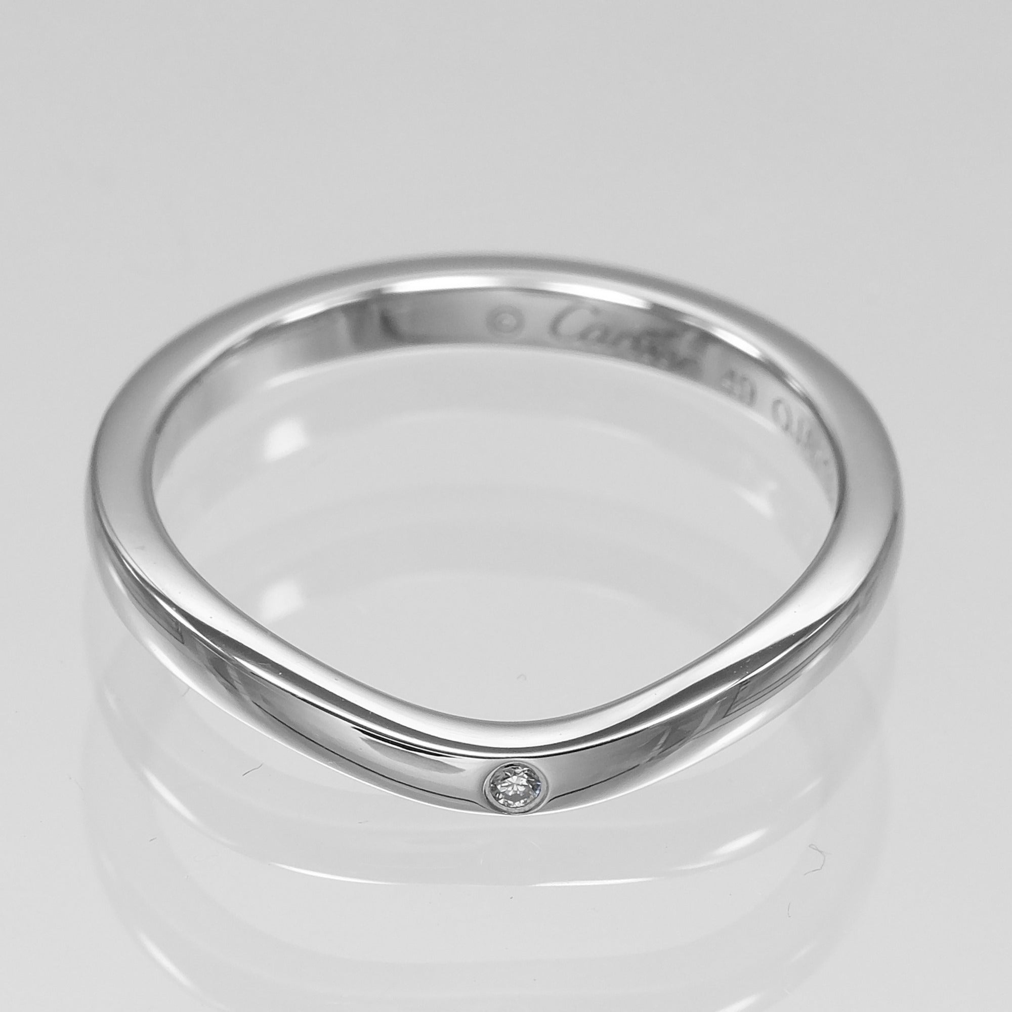 Cartier Platinum 950 Band Ring (Pre-Owned)