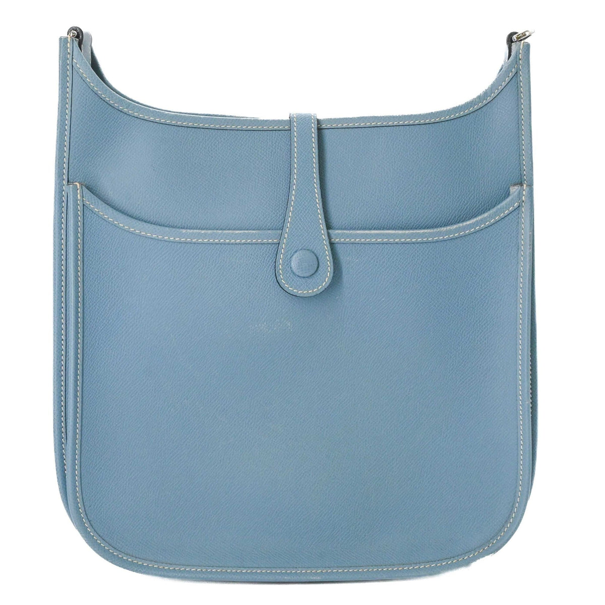 Hermes Blue Jean Epsom Leather Shoulder Bag (Pre-Owned)