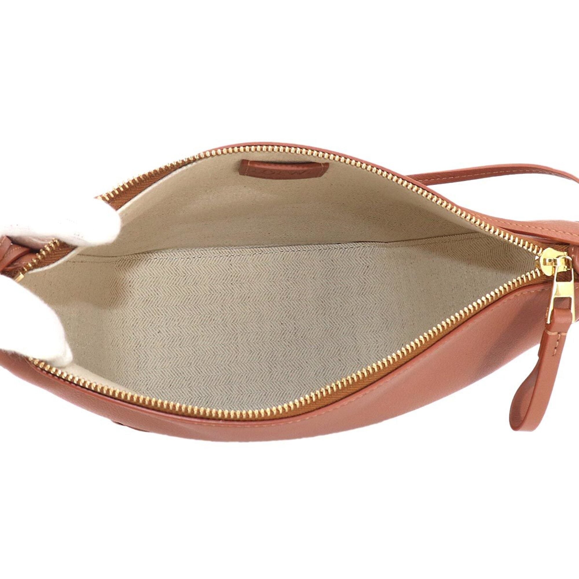 Loewe Hammock Gold Leather Handbag Shoulder Bag (Pre-Owned)