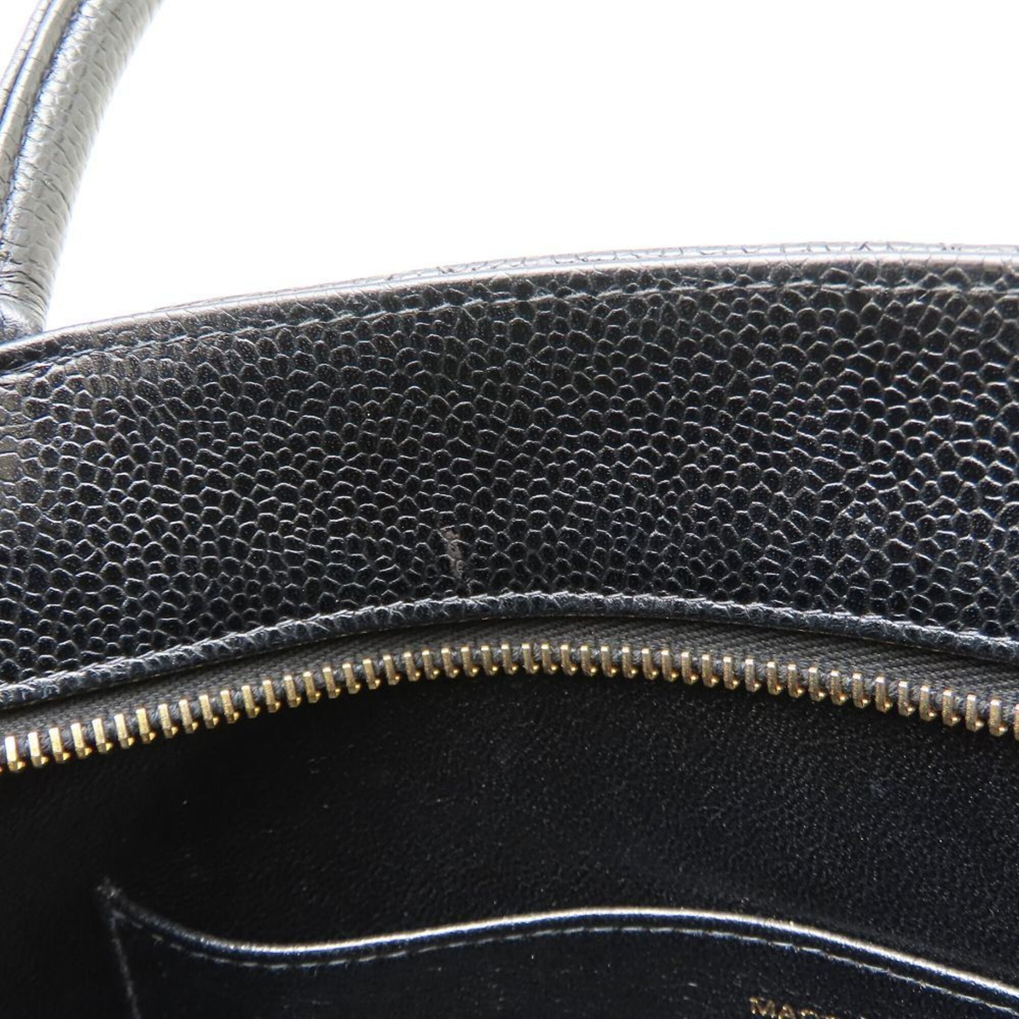 Chanel Black Grained Calfskin Tote Bag (Pre-Owned)