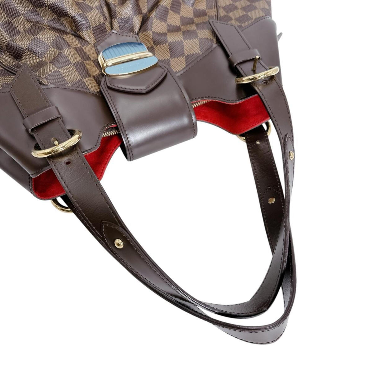 Louis Vuitton Damier Brown Damier Canvas Handbag Tote Bag (Pre-Owned)