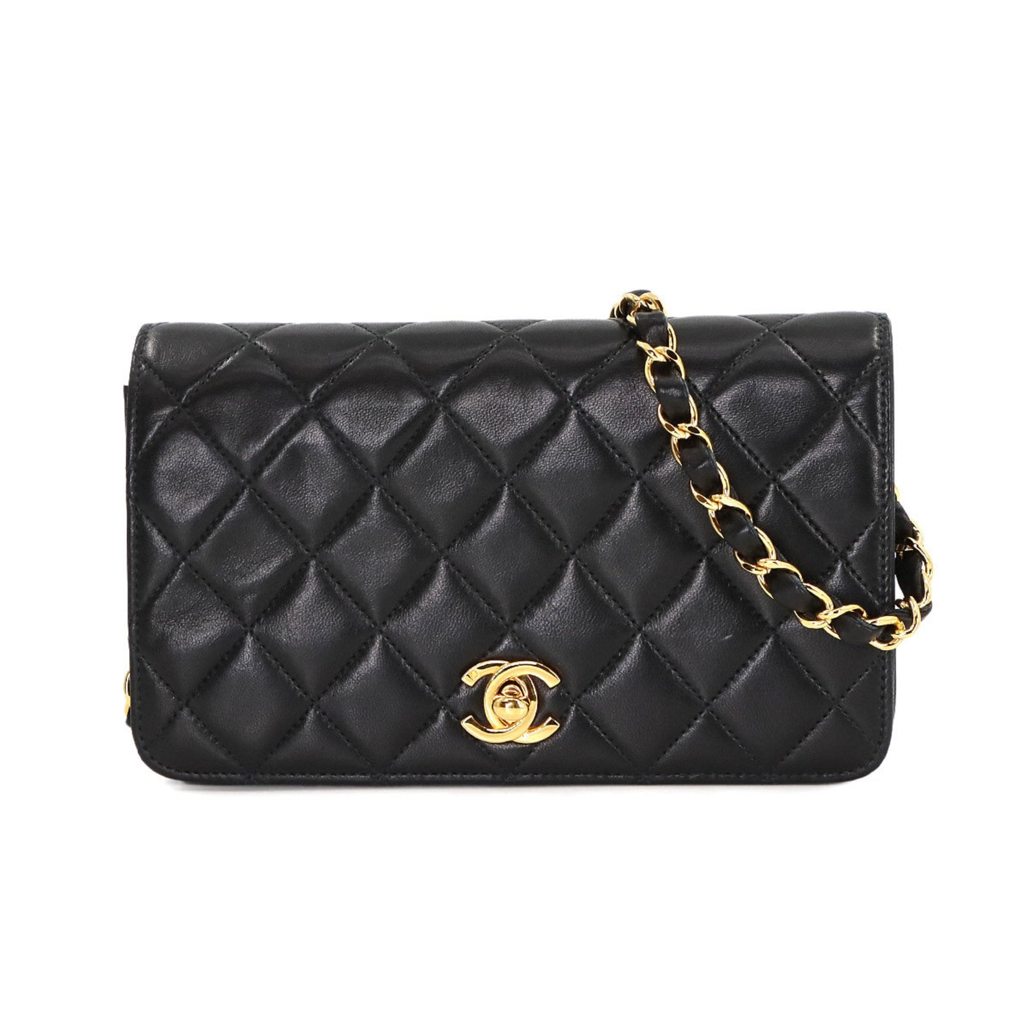 Chanel Black Leather Shoulder Bag (Pre-Owned)
