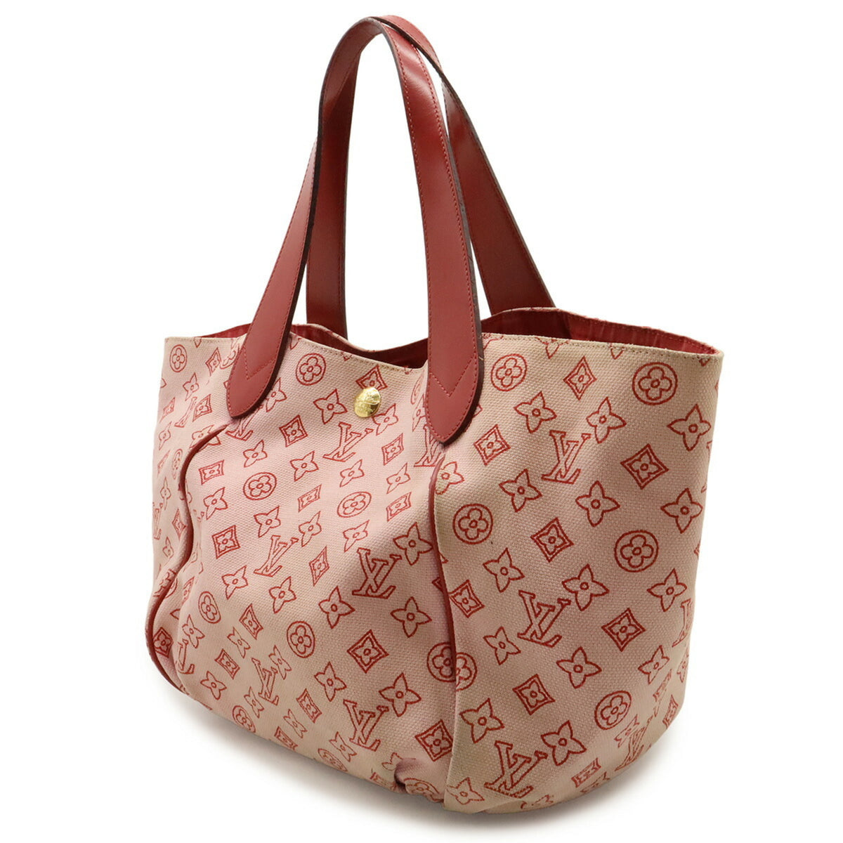 Louis Vuitton Rose Canvas Leather Shoulder Bag Tote Bag (Pre-Owned)