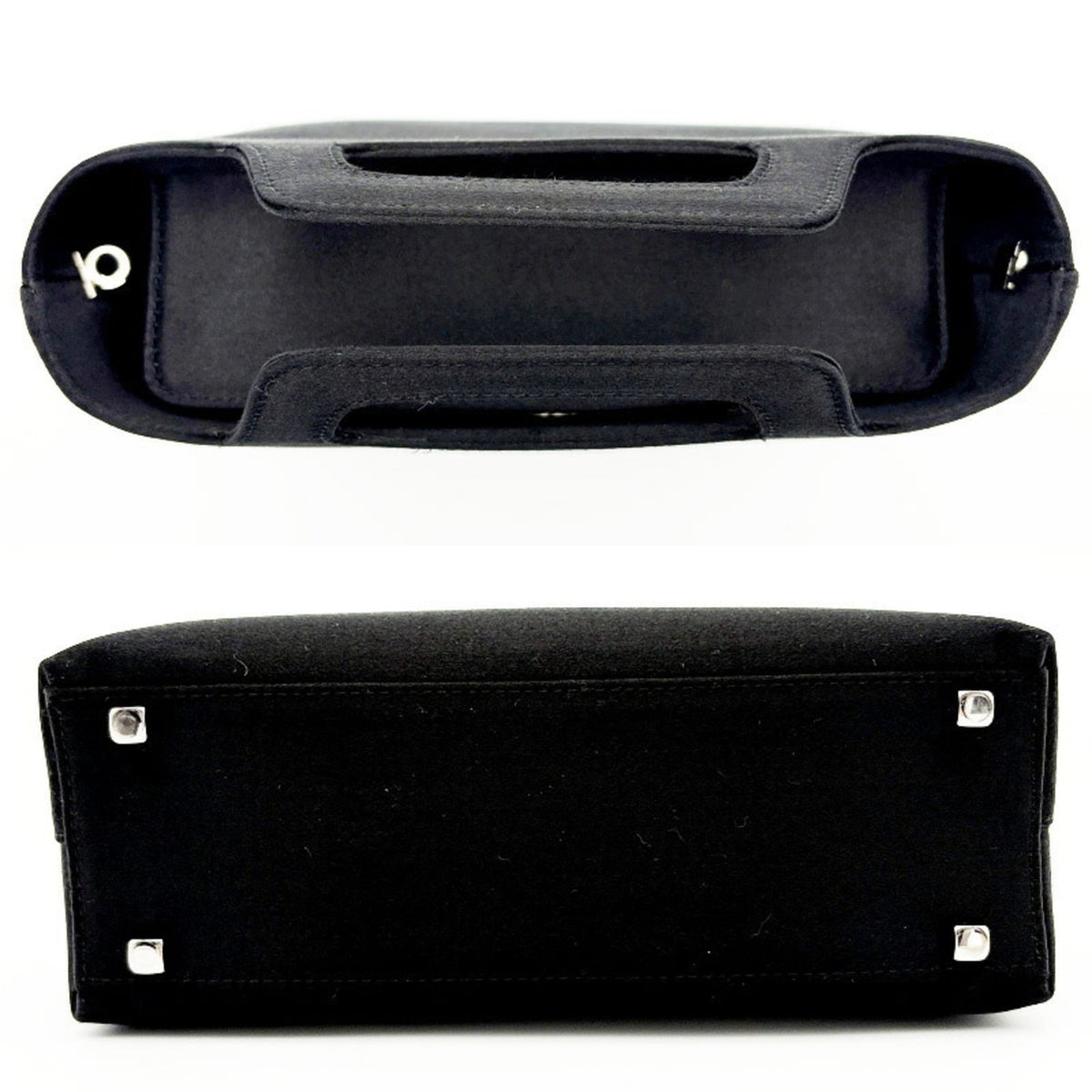 Salvatore Ferragamo Black Satin Shoulder Bag (Pre-Owned)