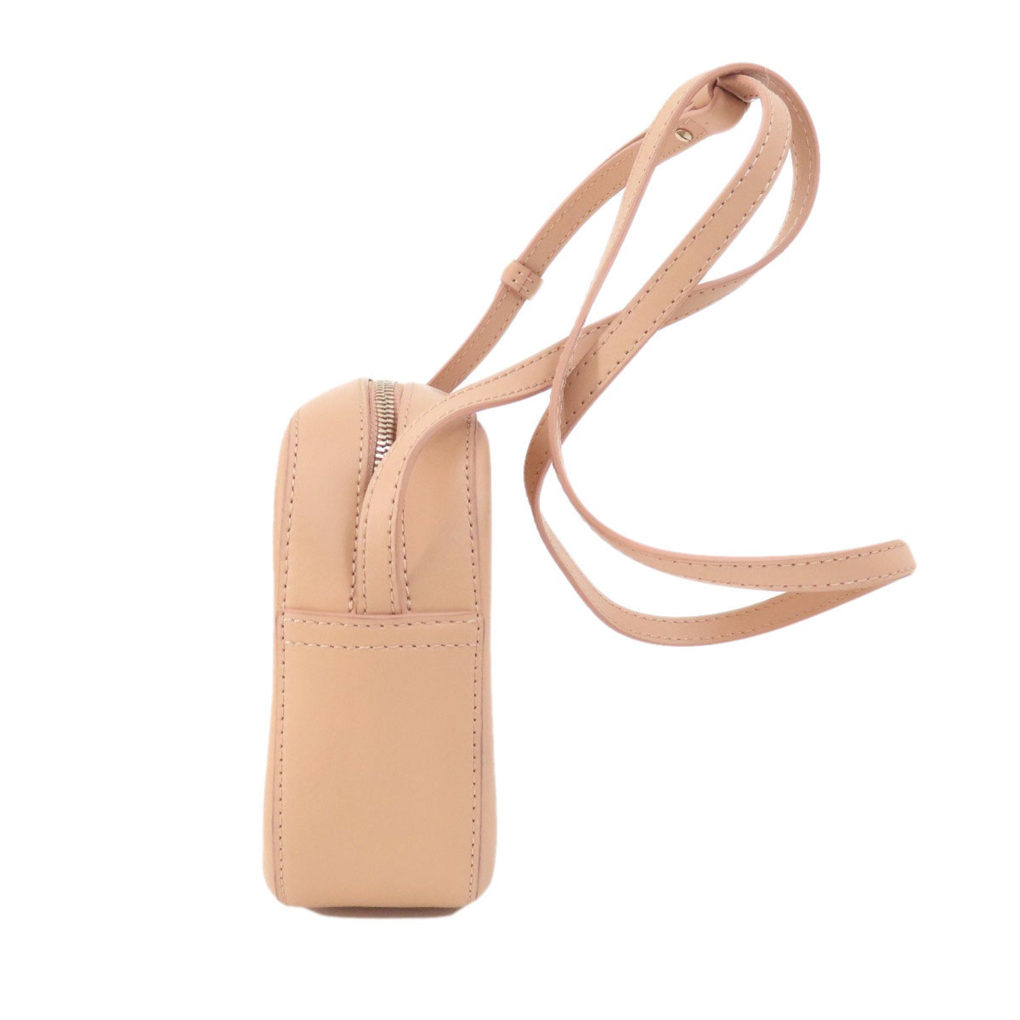 Emporio Armani Beige Leather Shoulder Bag (Pre-Owned)