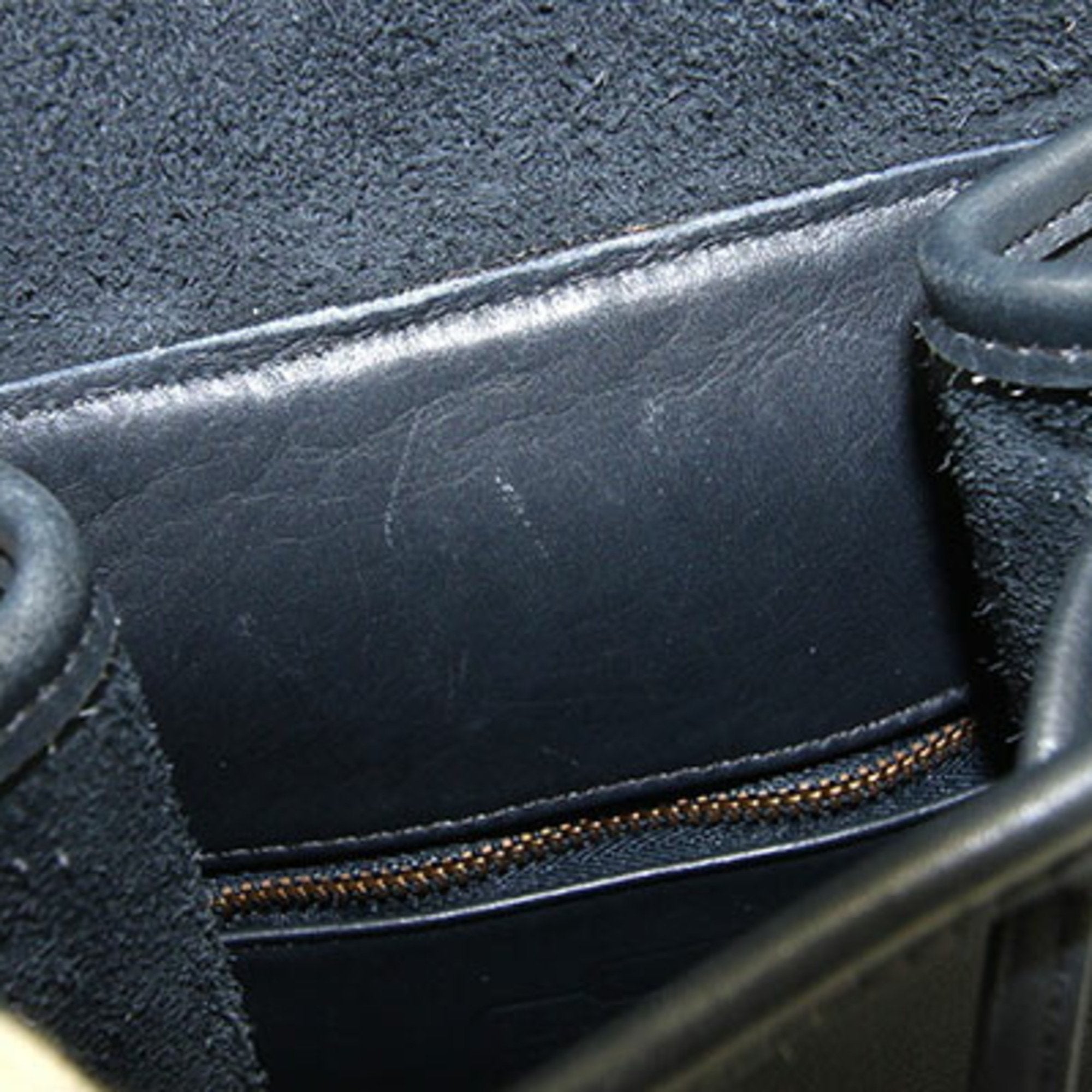 Coach Navy Leather Backpack (Pre-Owned)