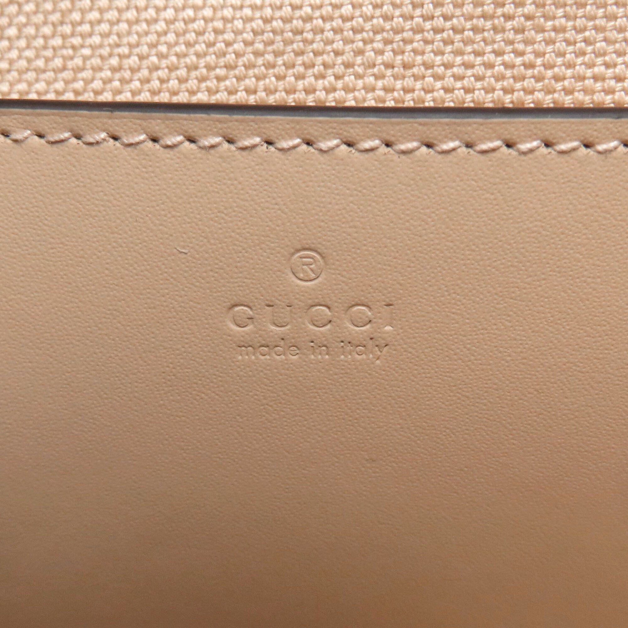 Gucci Beige Leather Shoulder Bag (Pre-Owned)