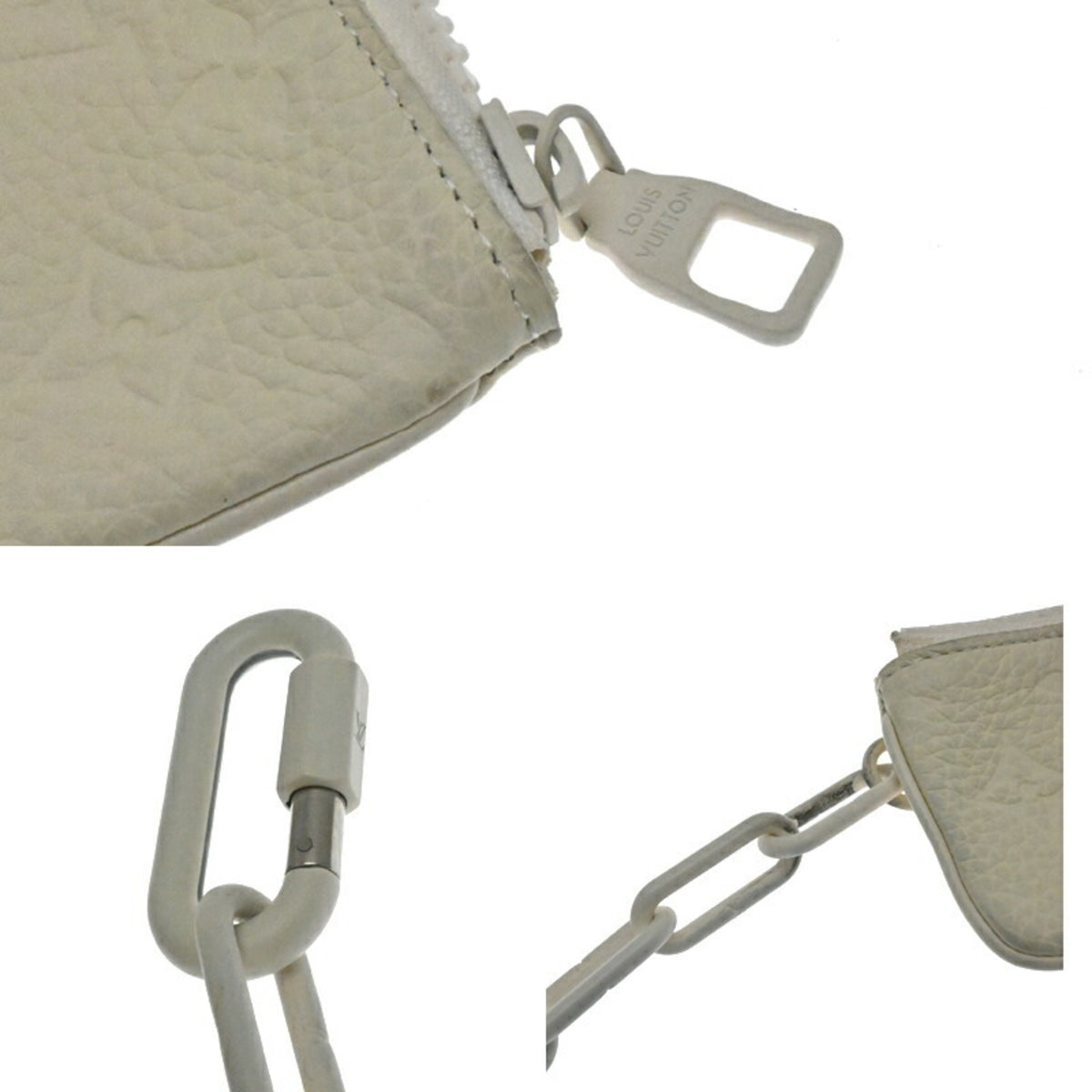 Louis Vuitton White Monogram Pouch (Pre-Owned)