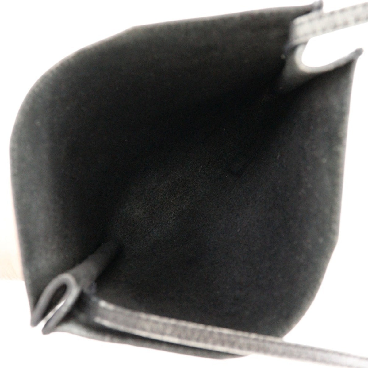 Hermes Black Leather Pochette Shoulder Bag (Pre-Owned)