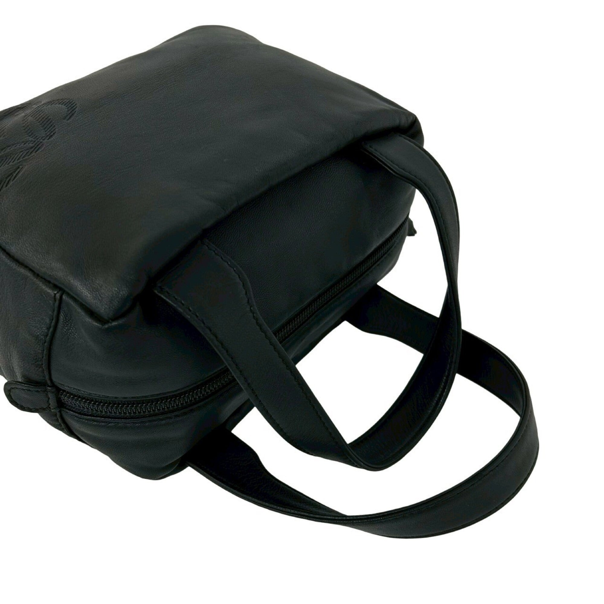 Loewe Black Leather Handbag Tote Bag (Pre-Owned)