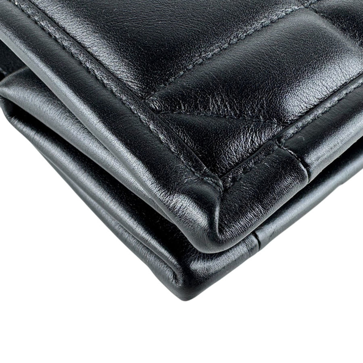 Christian Dior Black Leather Handbag Tote Bag (Pre-Owned)