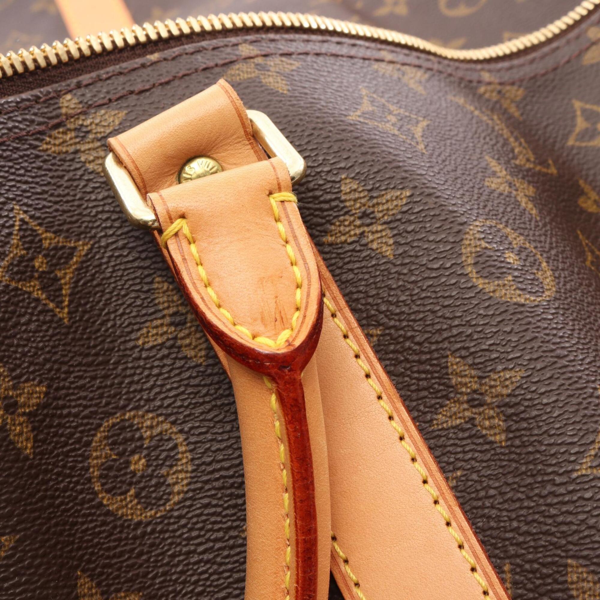 Louis Vuitton Brown Pvc Leather Boston Bag Handbag (Pre-Owned)