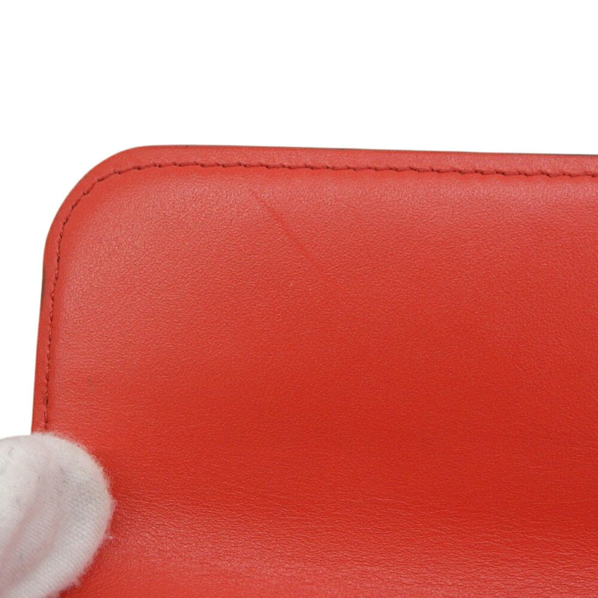 Louis Vuitton Brown Coquelicots Red Color Pvc Leather Long Wallet (Tri-Fold) (Pre-Owned)