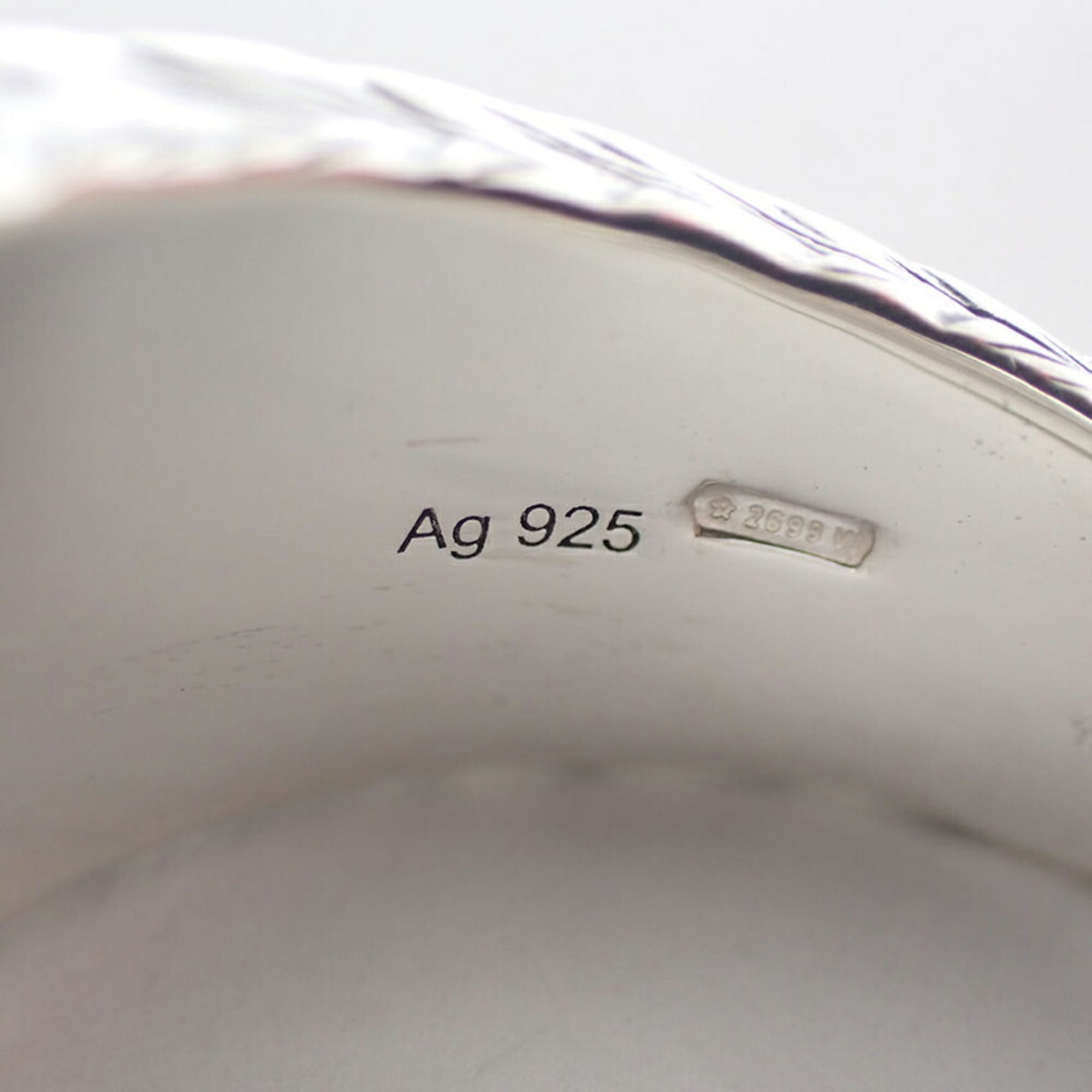 Gucci Sterling Silver 925 Band Ring (Pre-Owned)