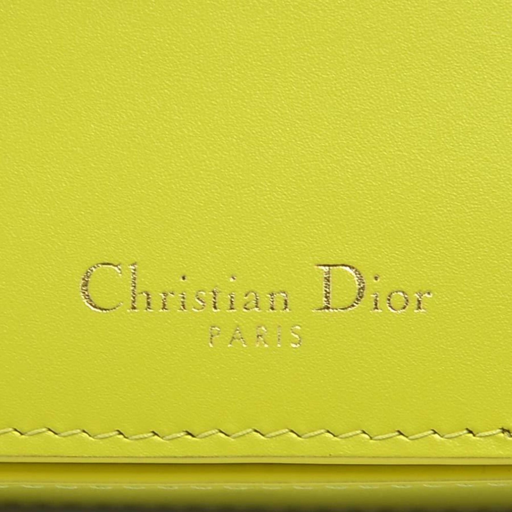 Christian Dior Yellow Leather Shoulder Bag (Pre-Owned)