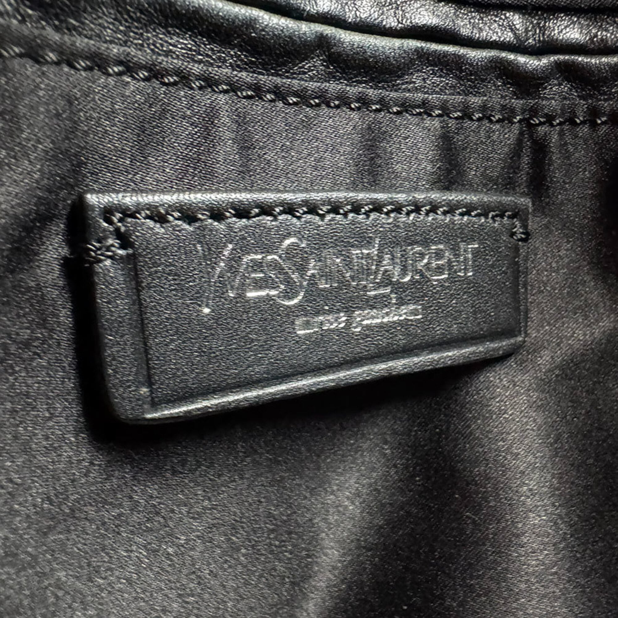 Saint Laurent Black Canvas Handbag (Pre-Owned)