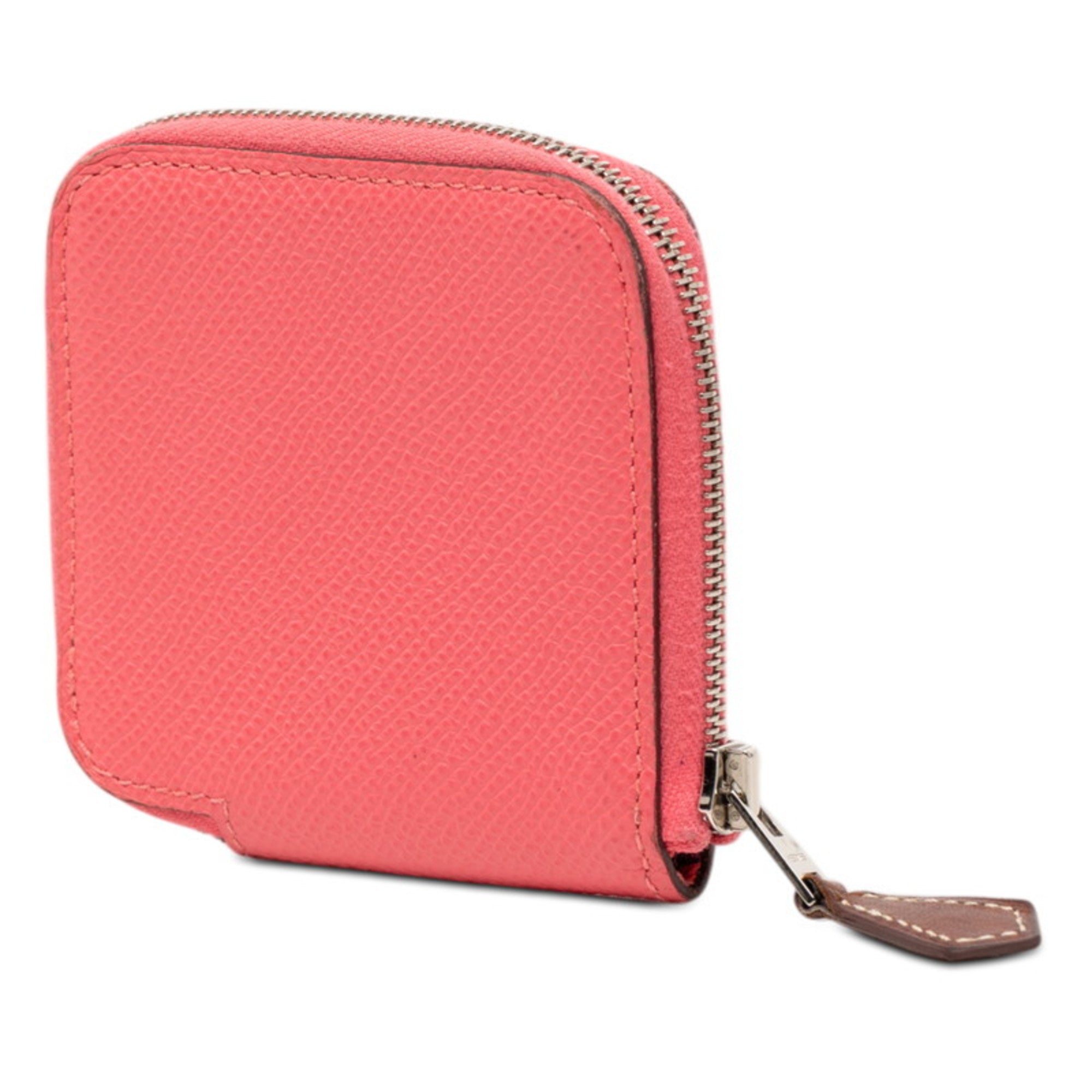 Hermes Pink Rose Azalee Epsom Leather Coin Purse/Coin Case (Pre-Owned)