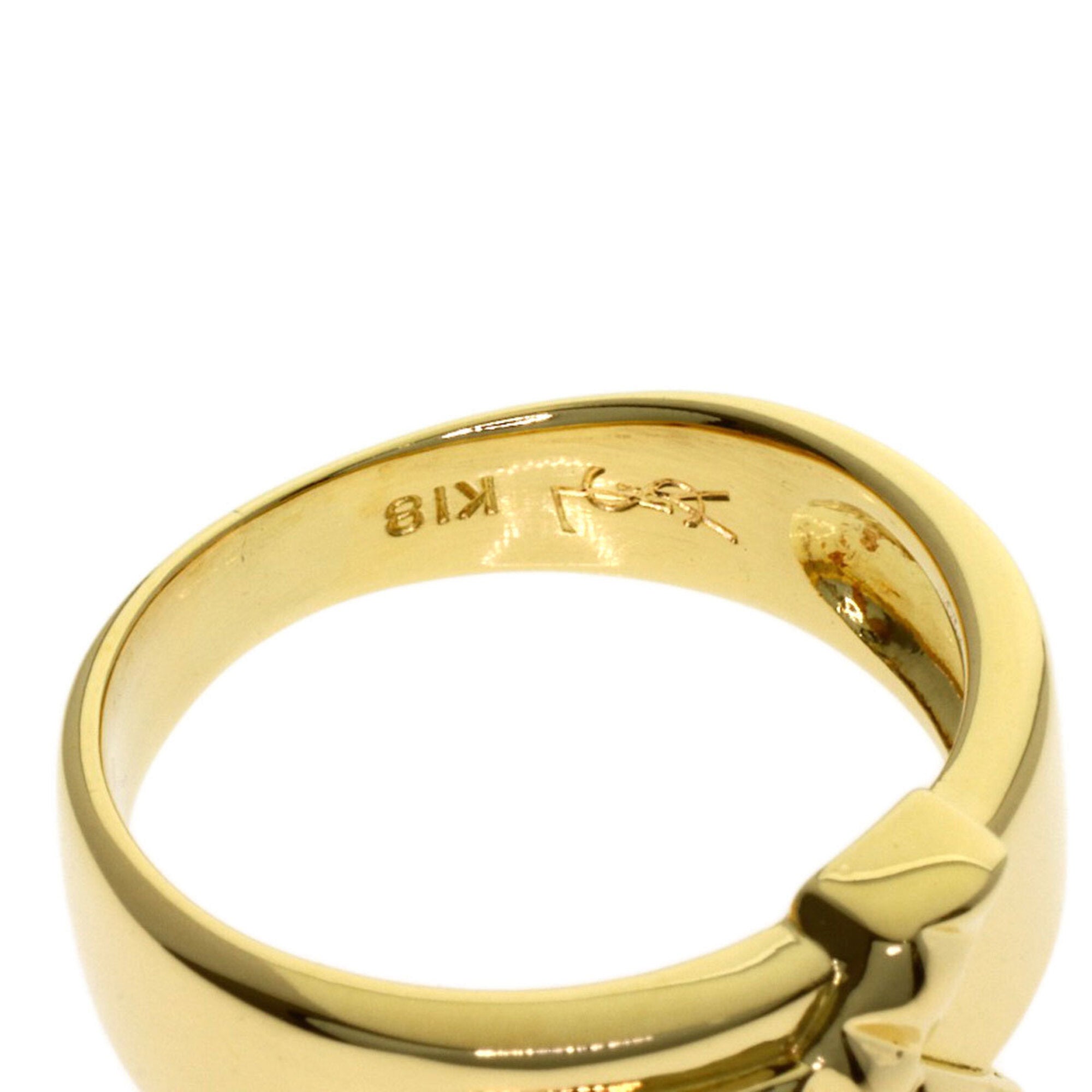 Yves Saint Laurent Yellow Gold (18K) Band Ring (Pre-Owned)