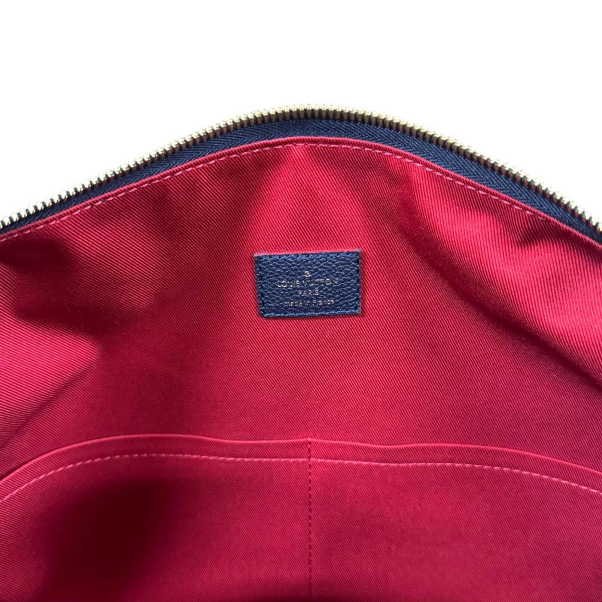 Louis Vuitton Navy Or Red Color Monogram Empreinte Shoulder Bag (Pre-Owned)