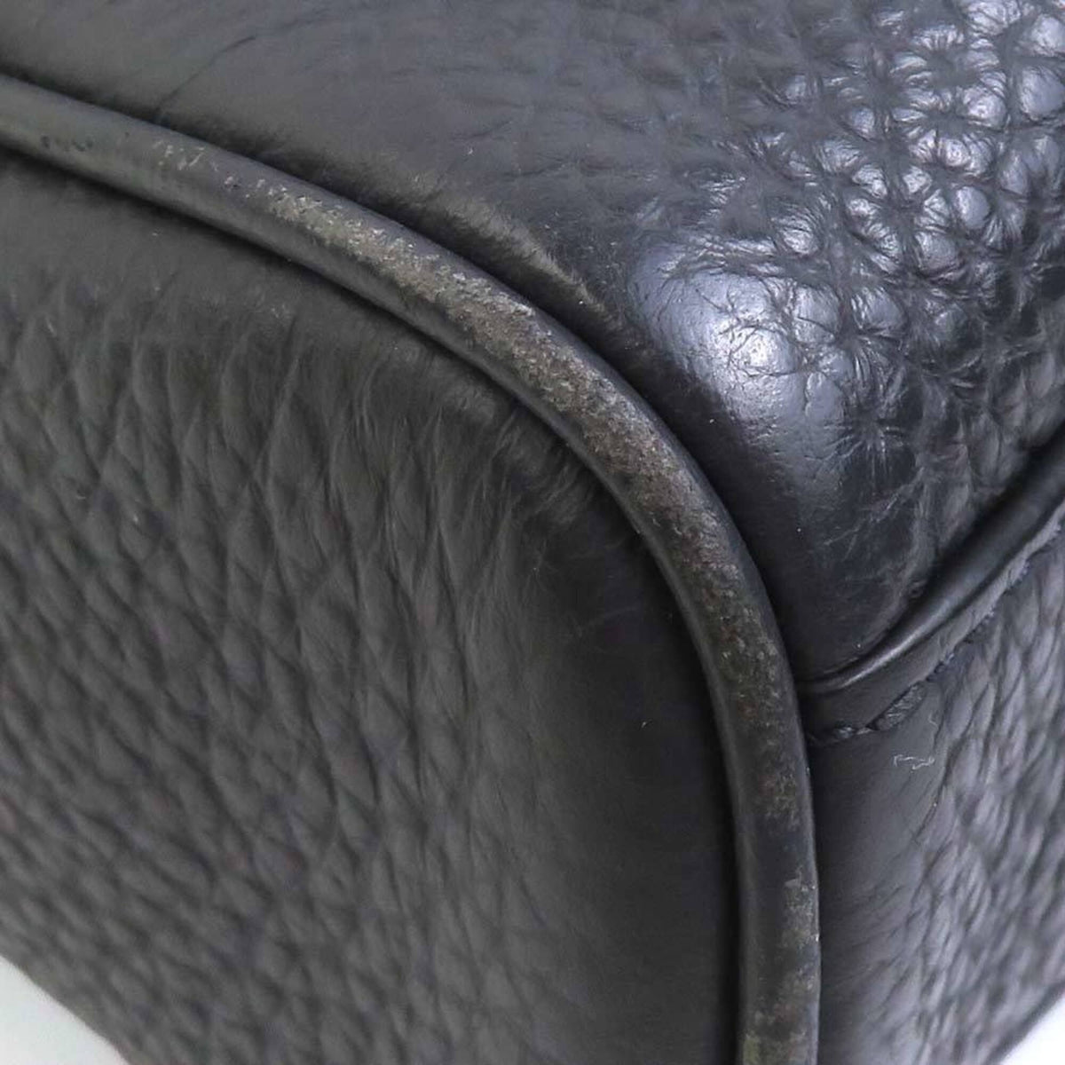 Coach Charcoal Gray Leather Shoulder Bag (Pre-Owned)