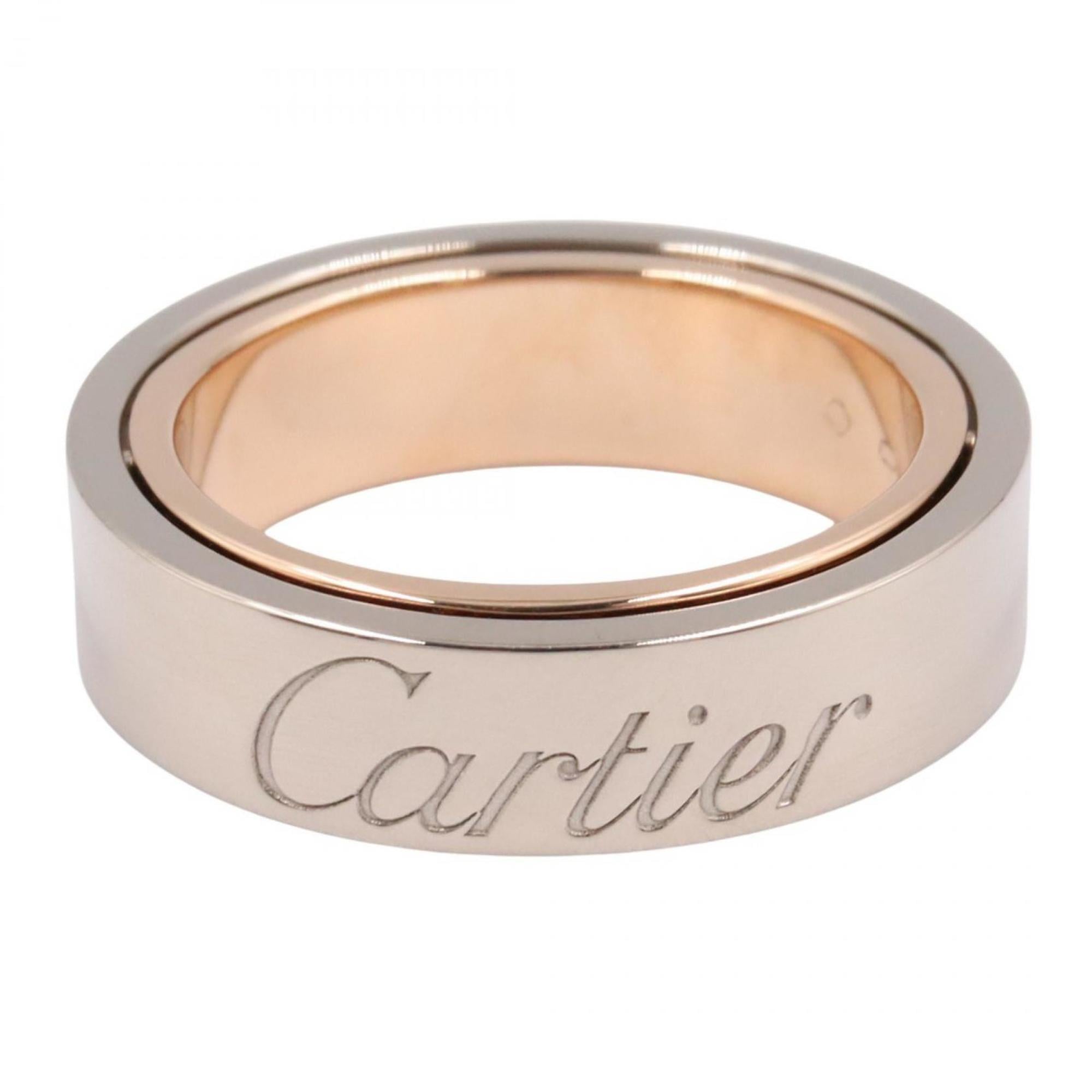 Cartier Gold Silver Pink Gold (18K) White Gold (18K) Band Ring (Pre-Owned)