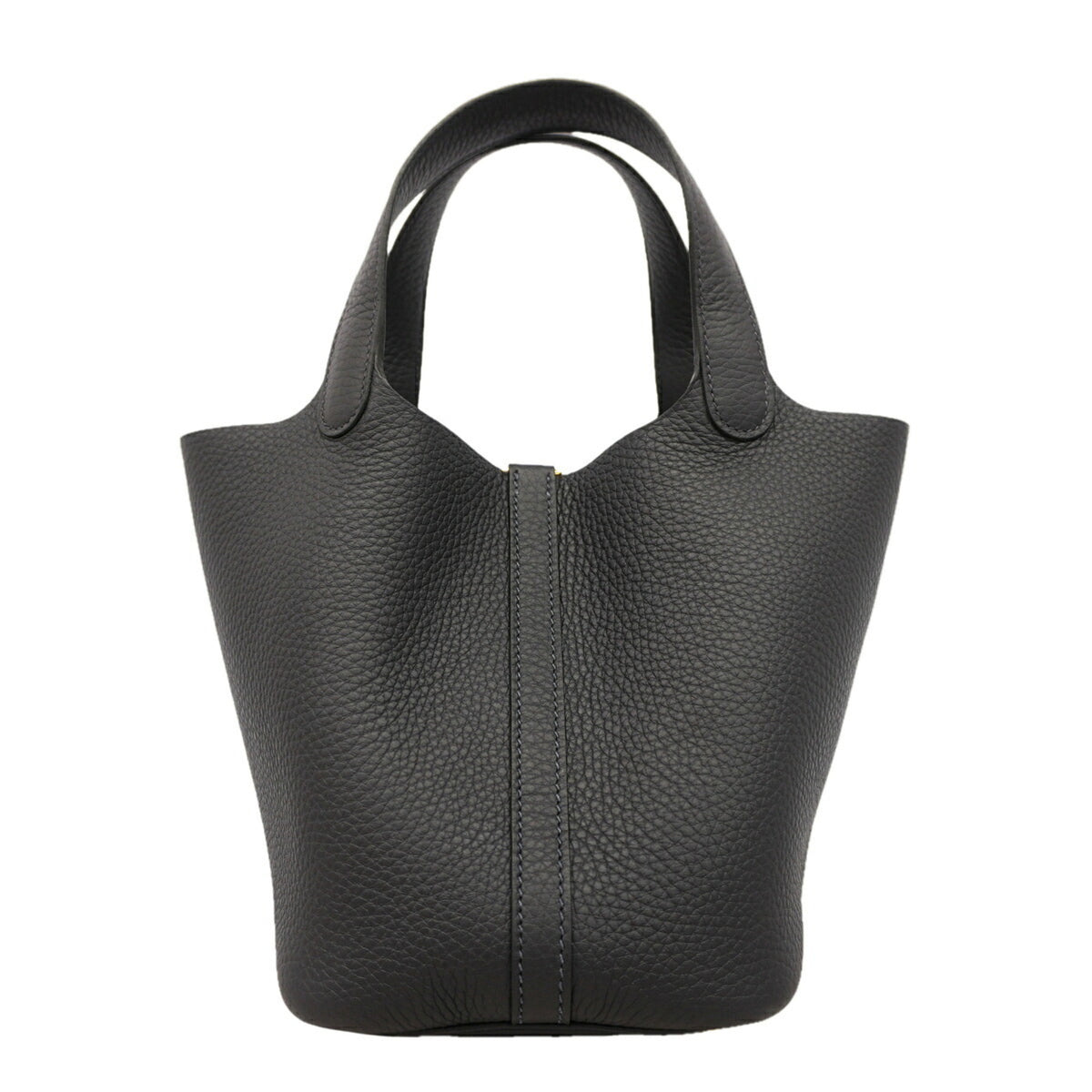 Hermes Black Taurillon Clemence Leather Handbag (Pre-Owned)