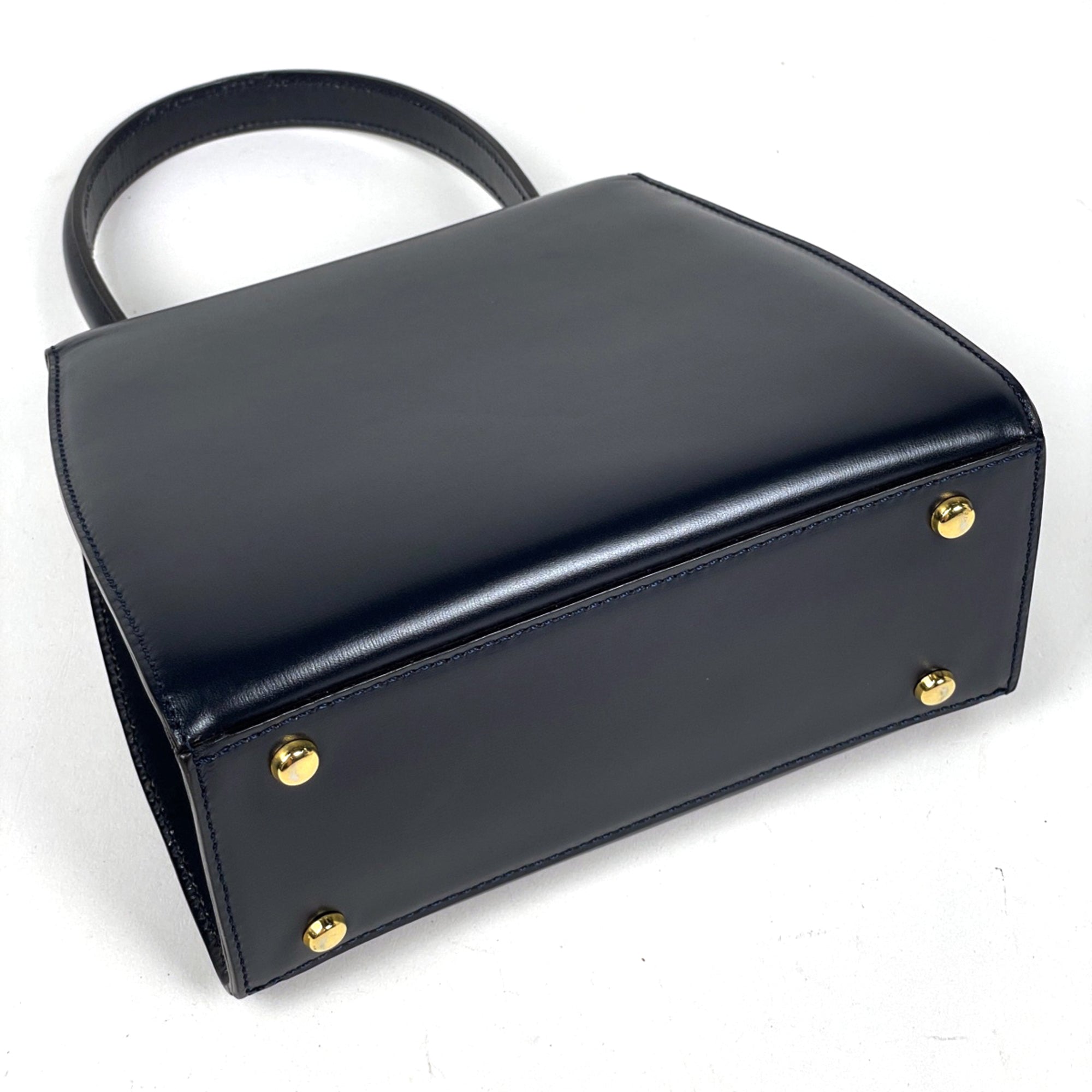 Celine Navy Leather Handbag (Pre-Owned)