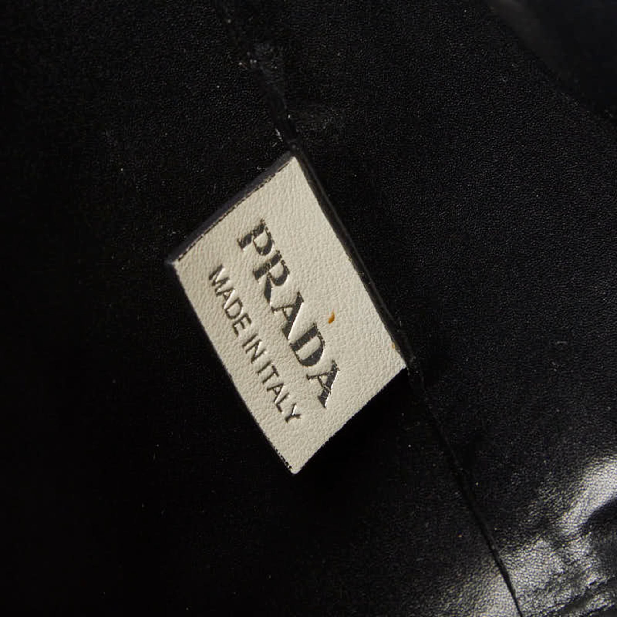 Prada White Leather Shoulder Bag (Pre-Owned)