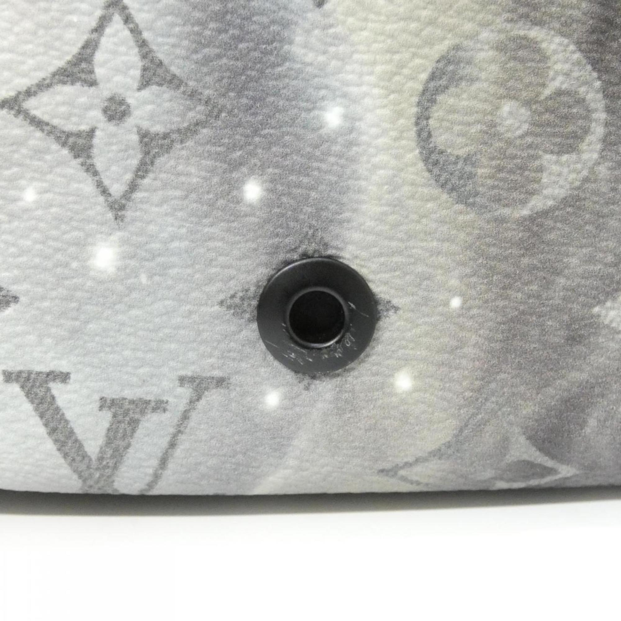 Louis Vuitton Black Silver Coated Canvas Shoulder Bag (Pre-Owned)