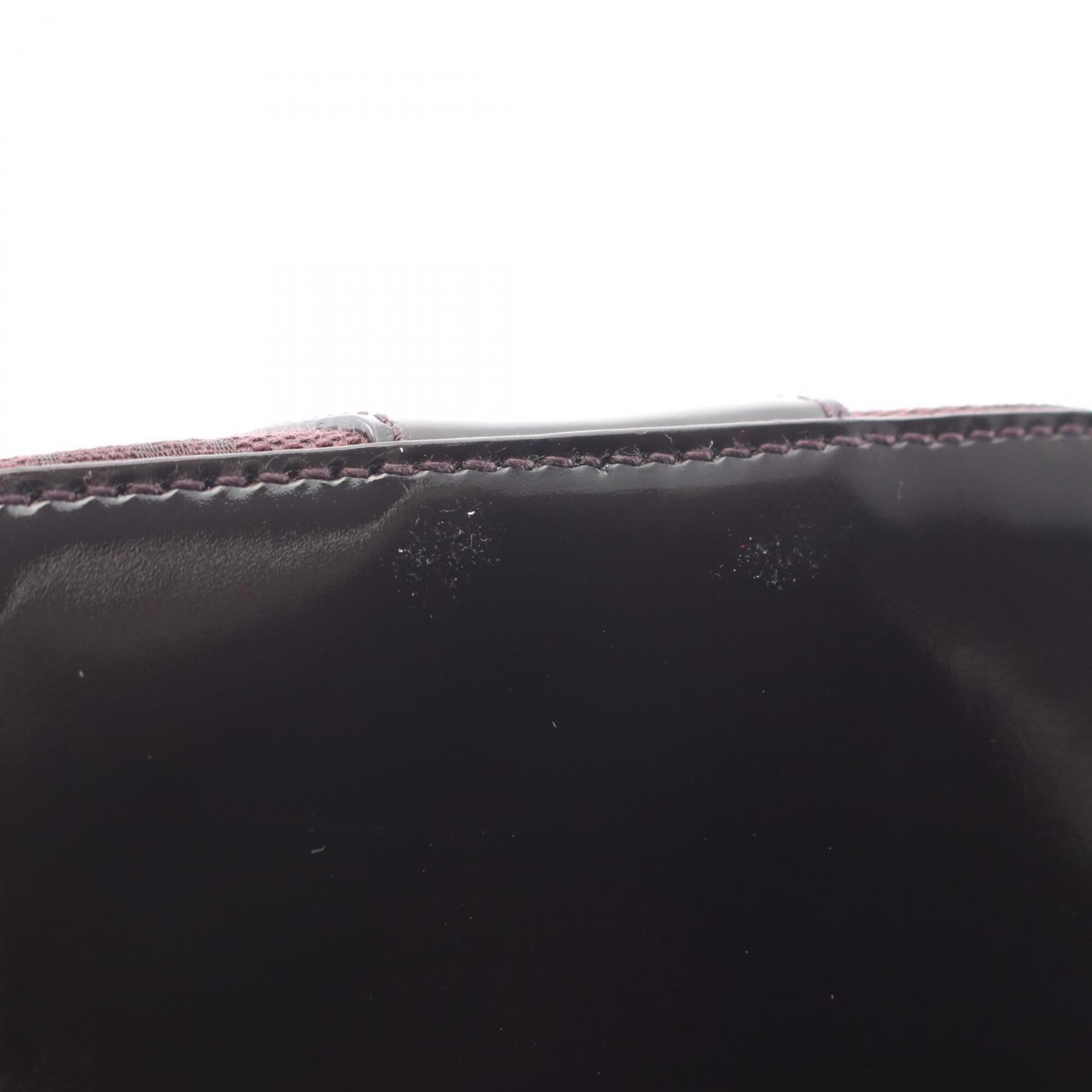 Gucci Purple Canvas Patent Leather Handbag (Pre-Owned)