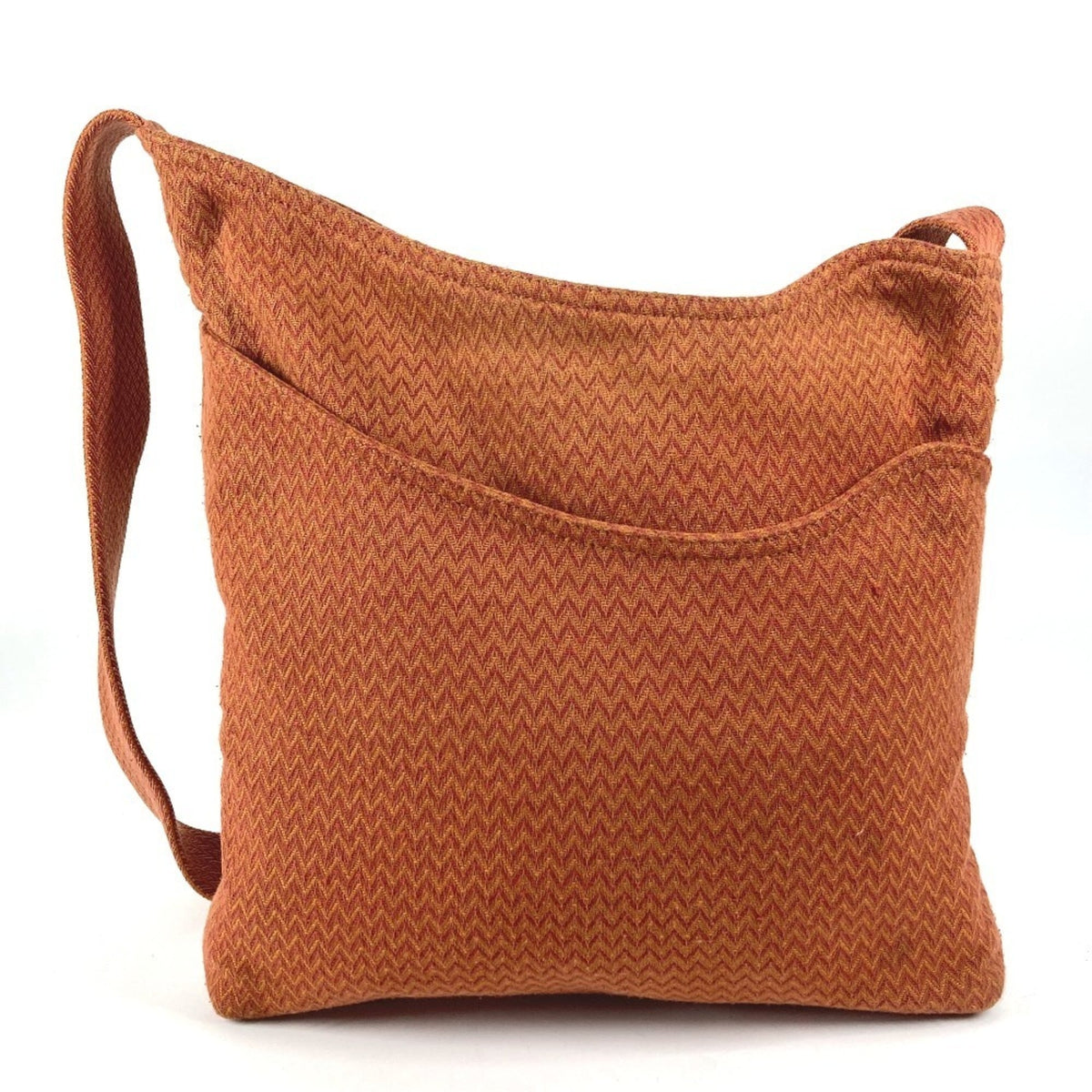 Hermes Orange Canvas Shoulder Bag (Pre-Owned)