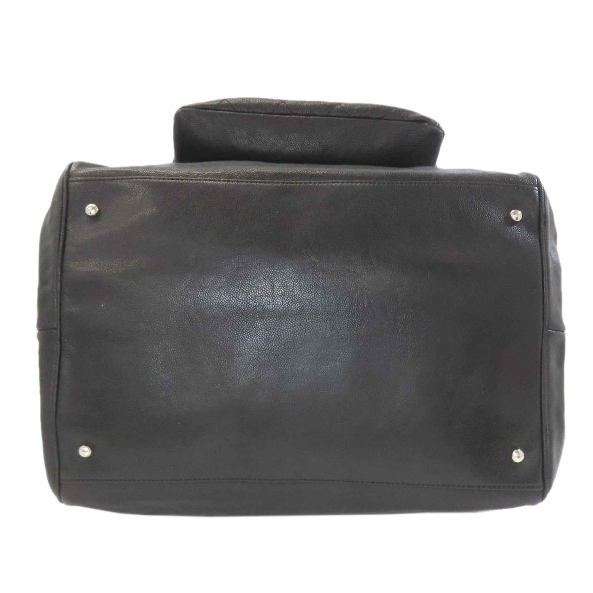 Chanel Black Leather Tote Bag (Pre-Owned)