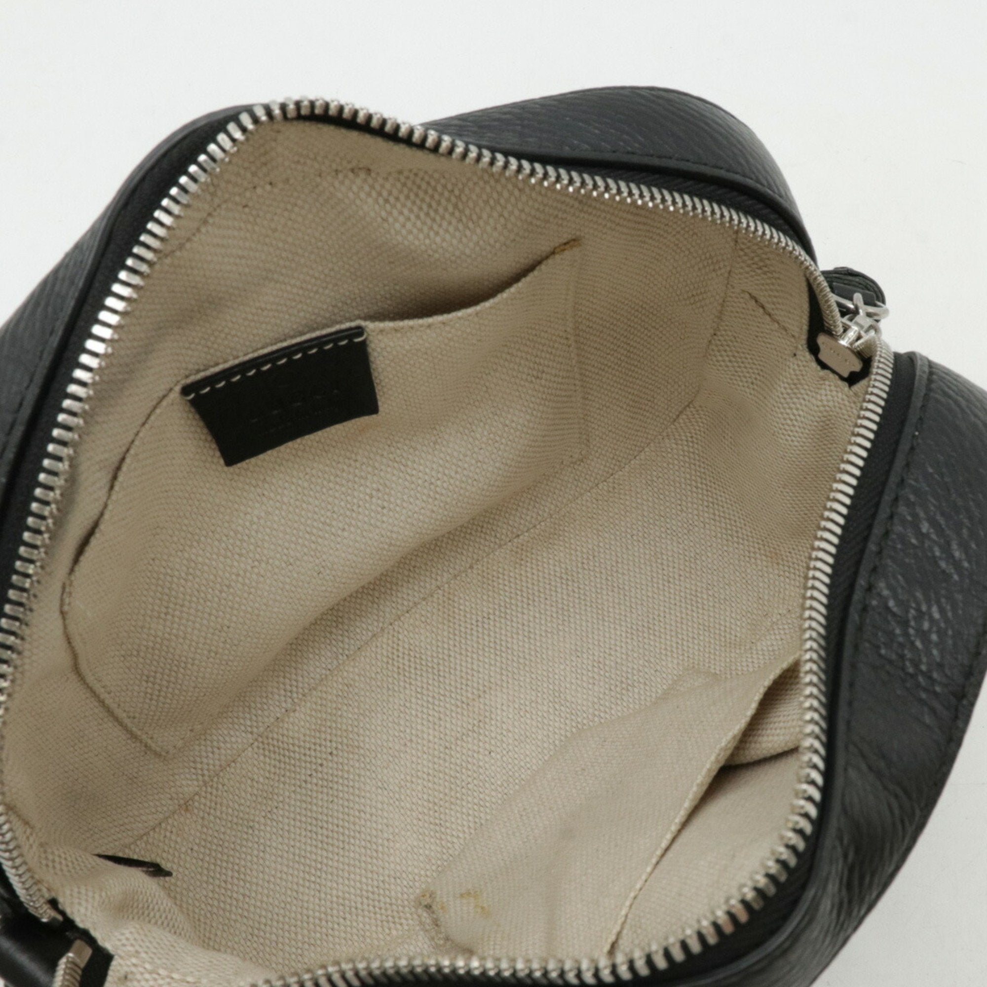 Gucci Soho Black Leather Shoulder Bag (Pre-Owned)