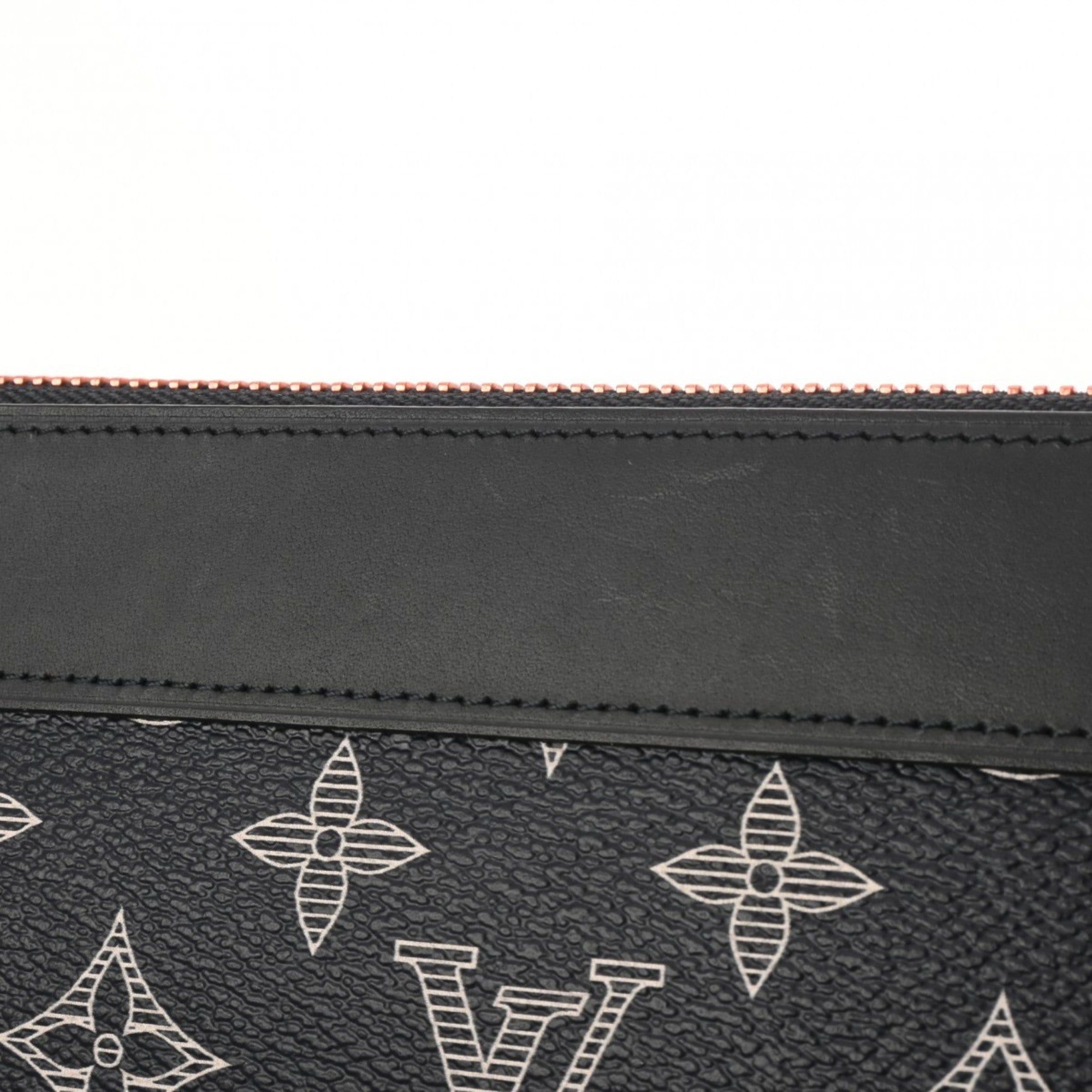 Louis Vuitton Navy Leather Clutch Bag Pochette (Pre-Owned)