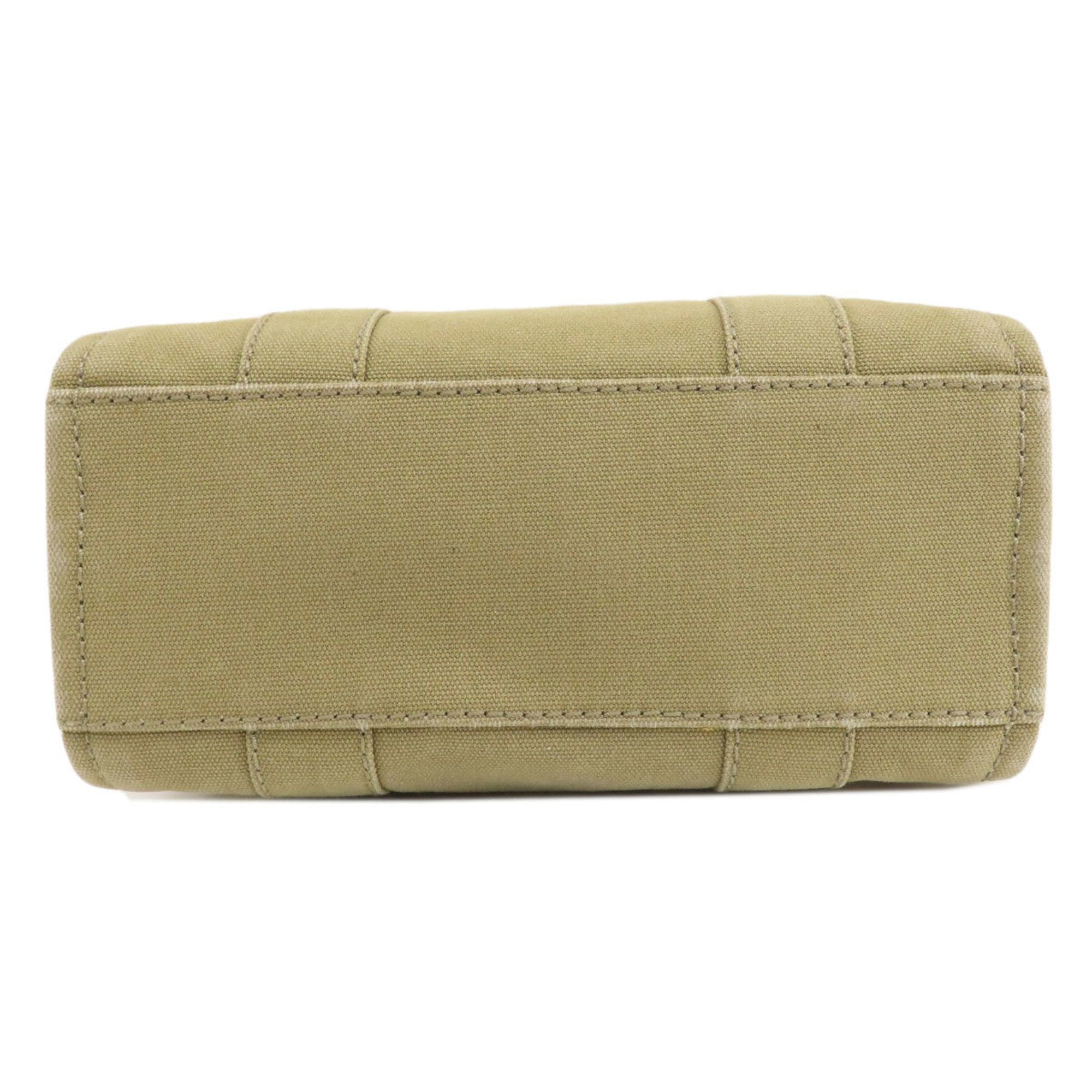 Marc Jacobs Brown Khaki Canvas Handbag Tote Bag (Pre-Owned)