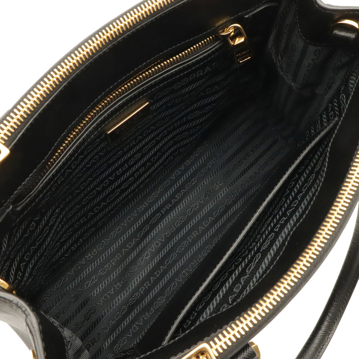 Prada Black Nero Leather Handbag Shoulder Bag (Pre-Owned)