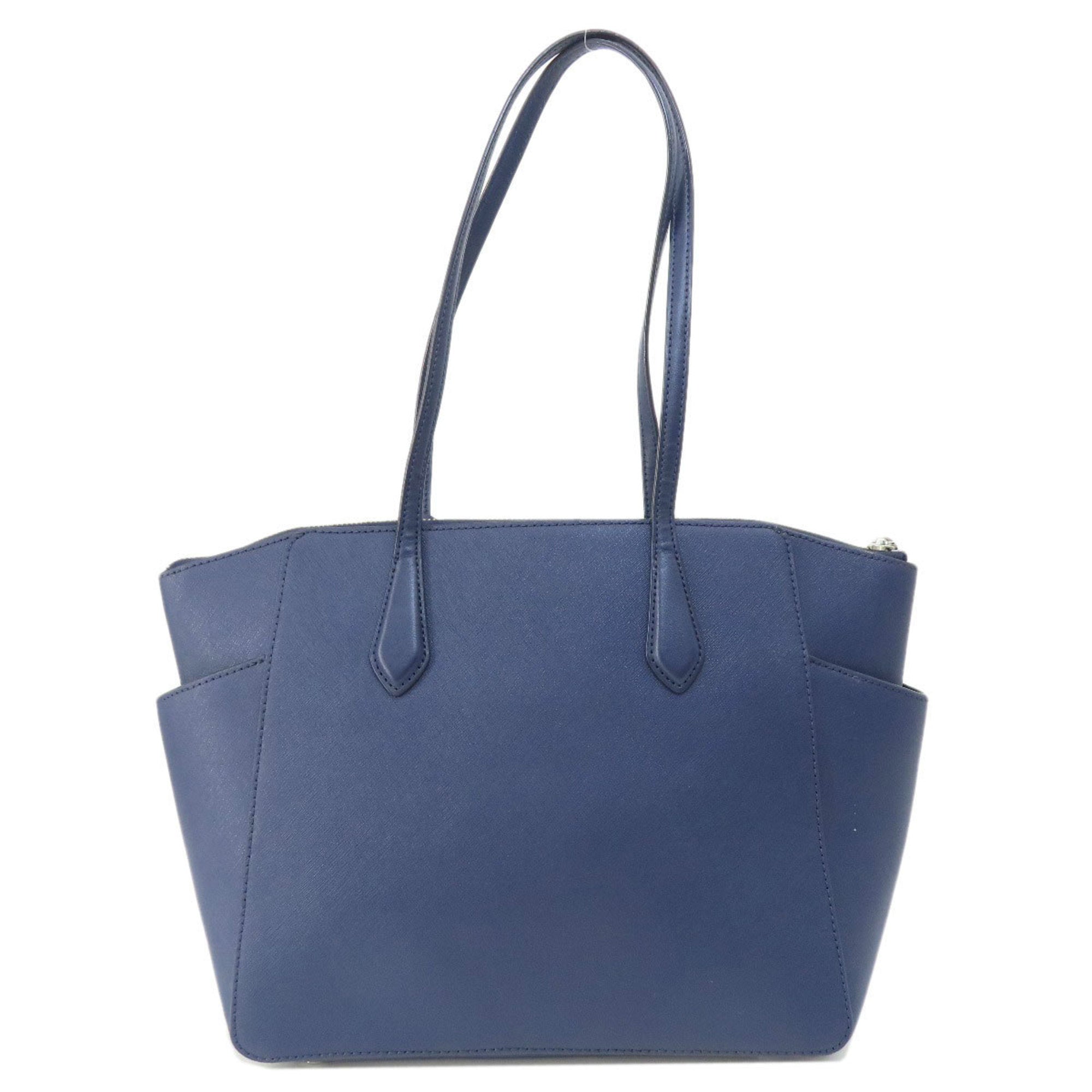 Michael Kors Navy Leather Tote Bag (Pre-Owned)