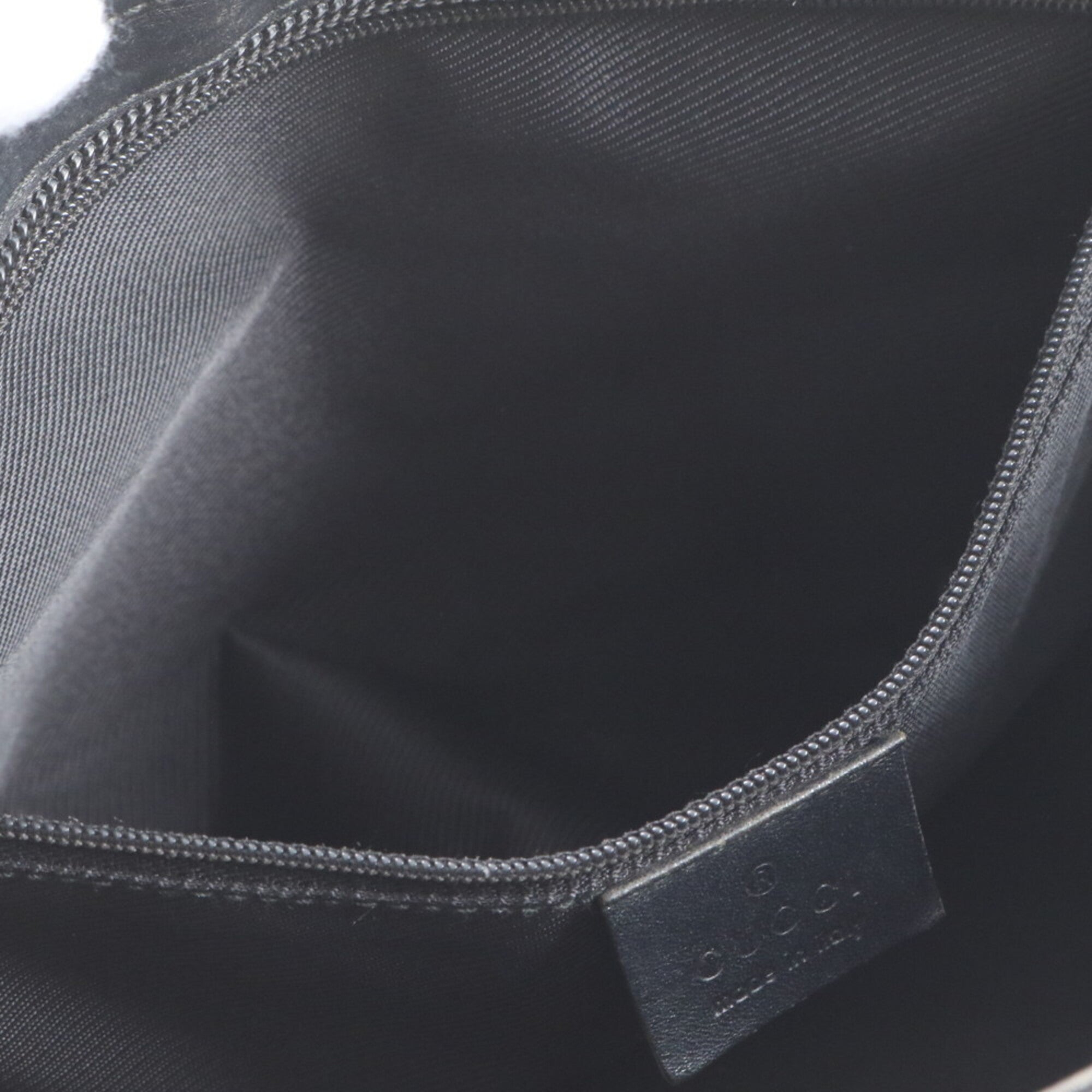Gucci Gg Canvas Black Leather Gg Canvas Handbag (Pre-Owned)