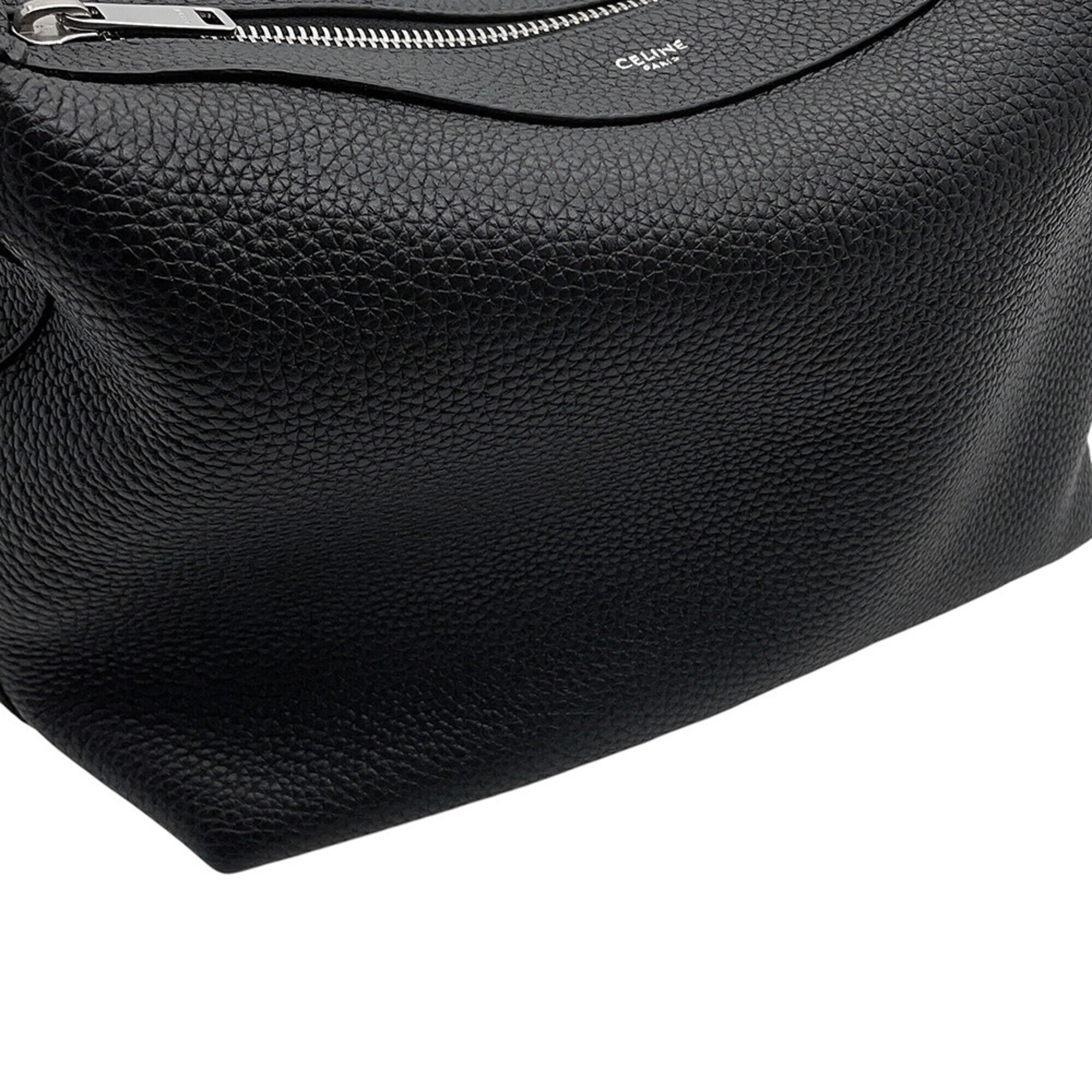 Celine Black Leather Crossbody Bag Shoulder Bag (Pre-Owned)